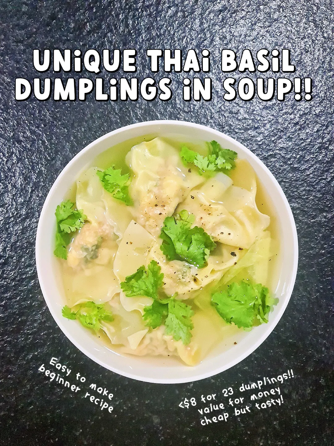 THAI BASIL DUMPLINGS RECIPE Gallery posted by Oink Lemon8