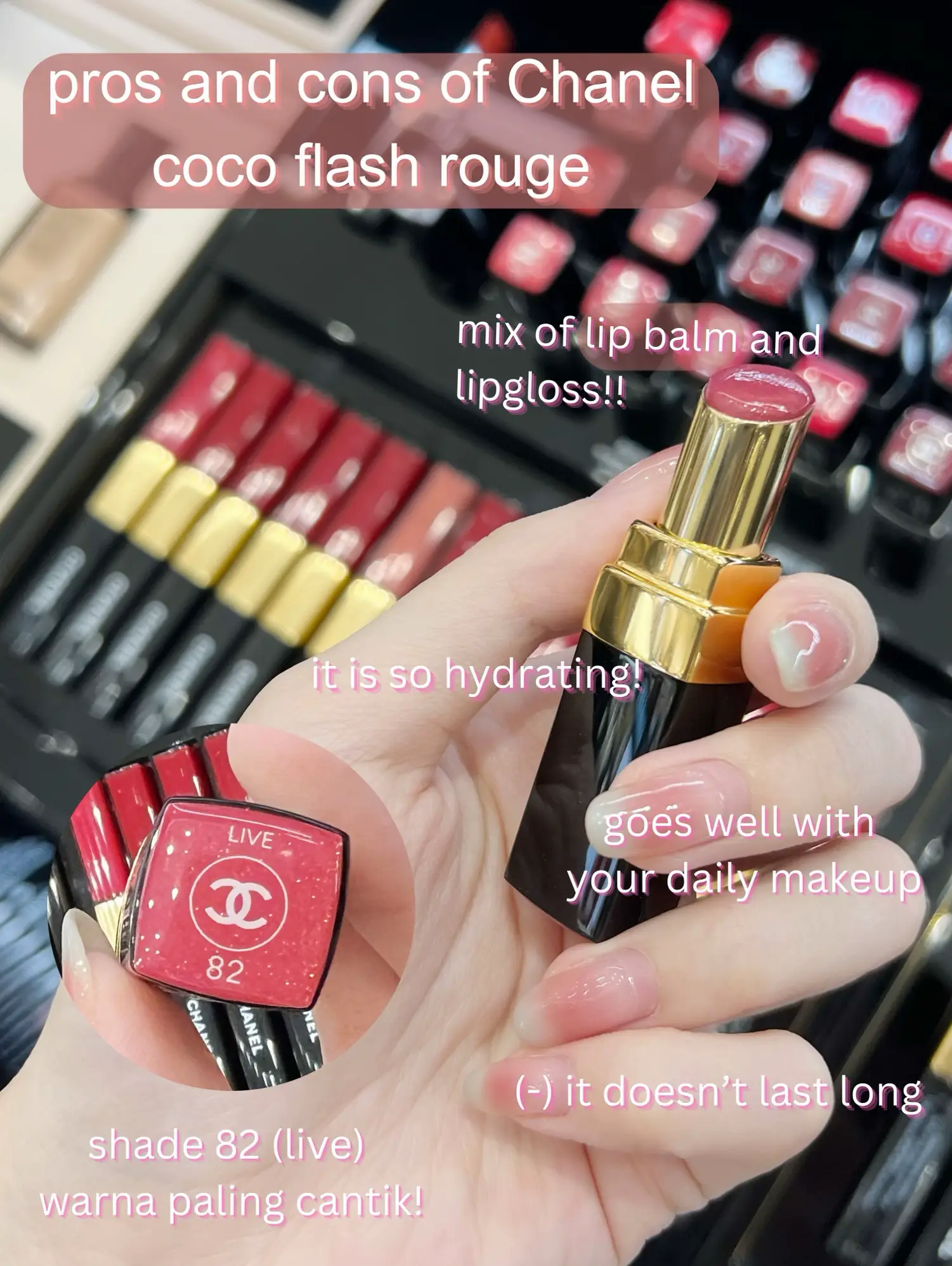 chanel rouge coco flash lipstick 82 live