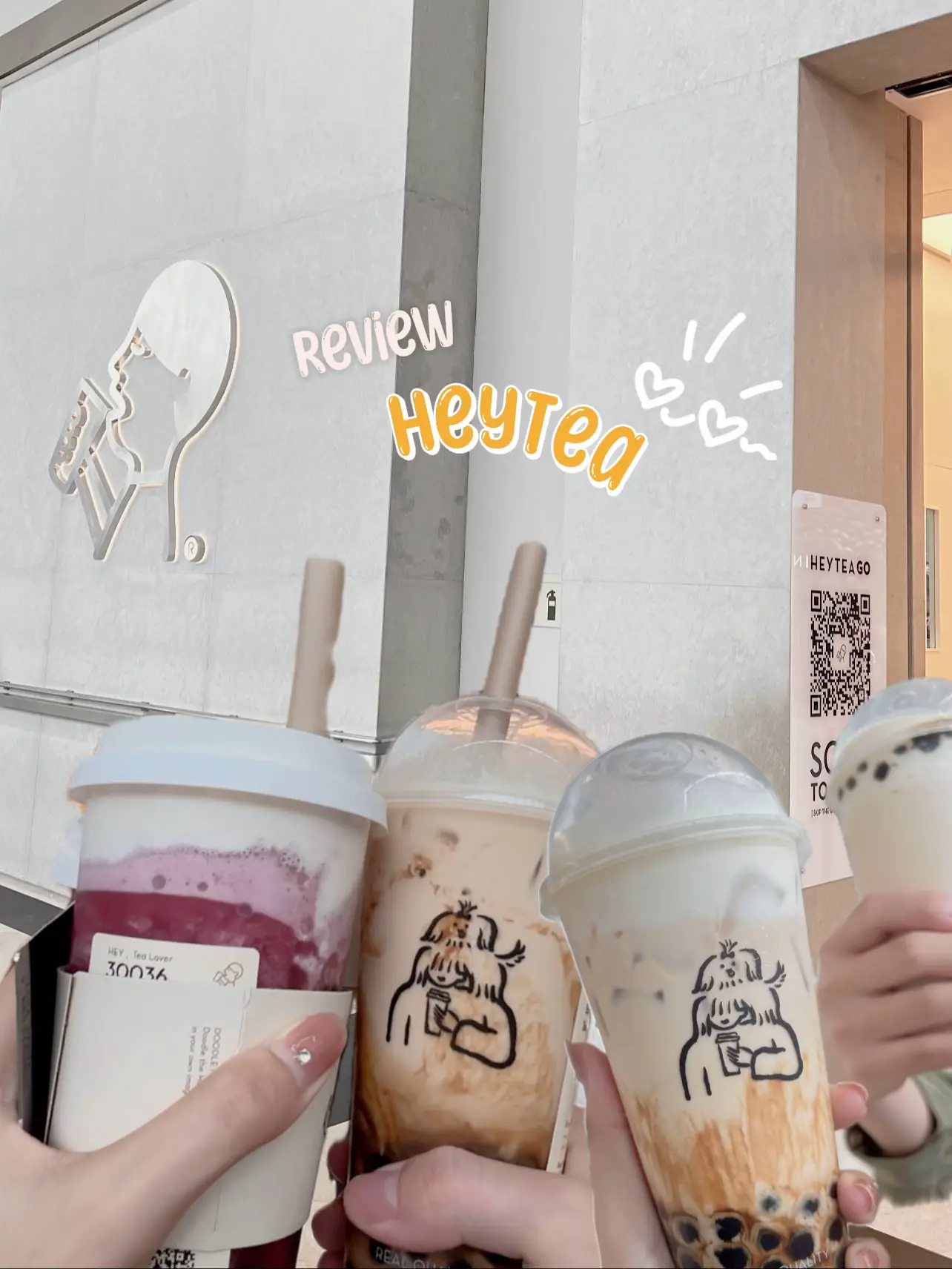 Hey Tea Cap Hey tea @Singapore🧋💗 | แกลเลอรีที่โพสต์โดย ᴷᴿᴱᴬᴹ ッ | Lemon8