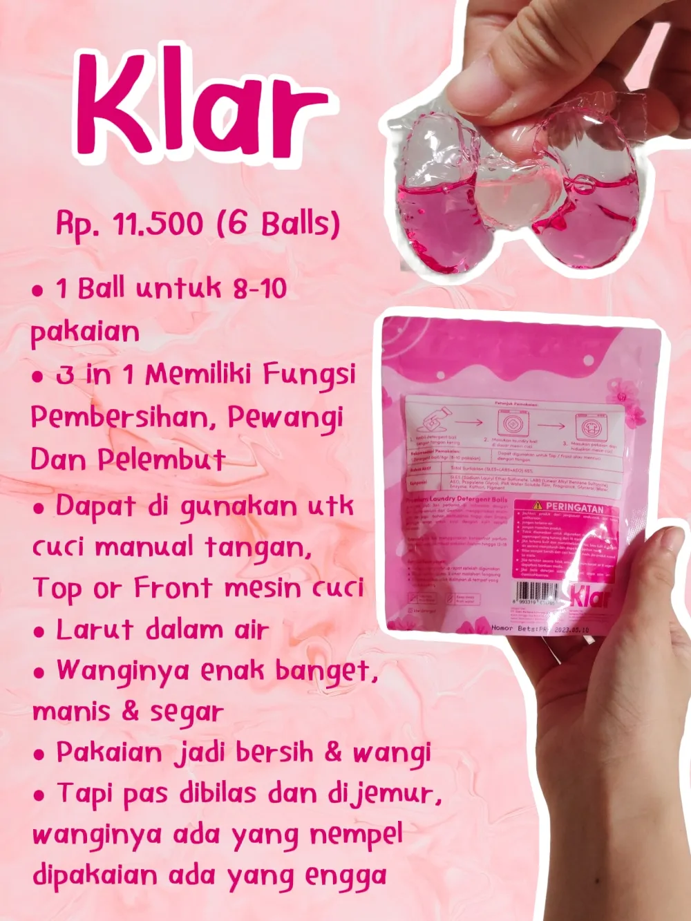Klar Detergent Balls Review | แกลเลอรีที่โพสต์โดย Cella Reviews | Lemon8