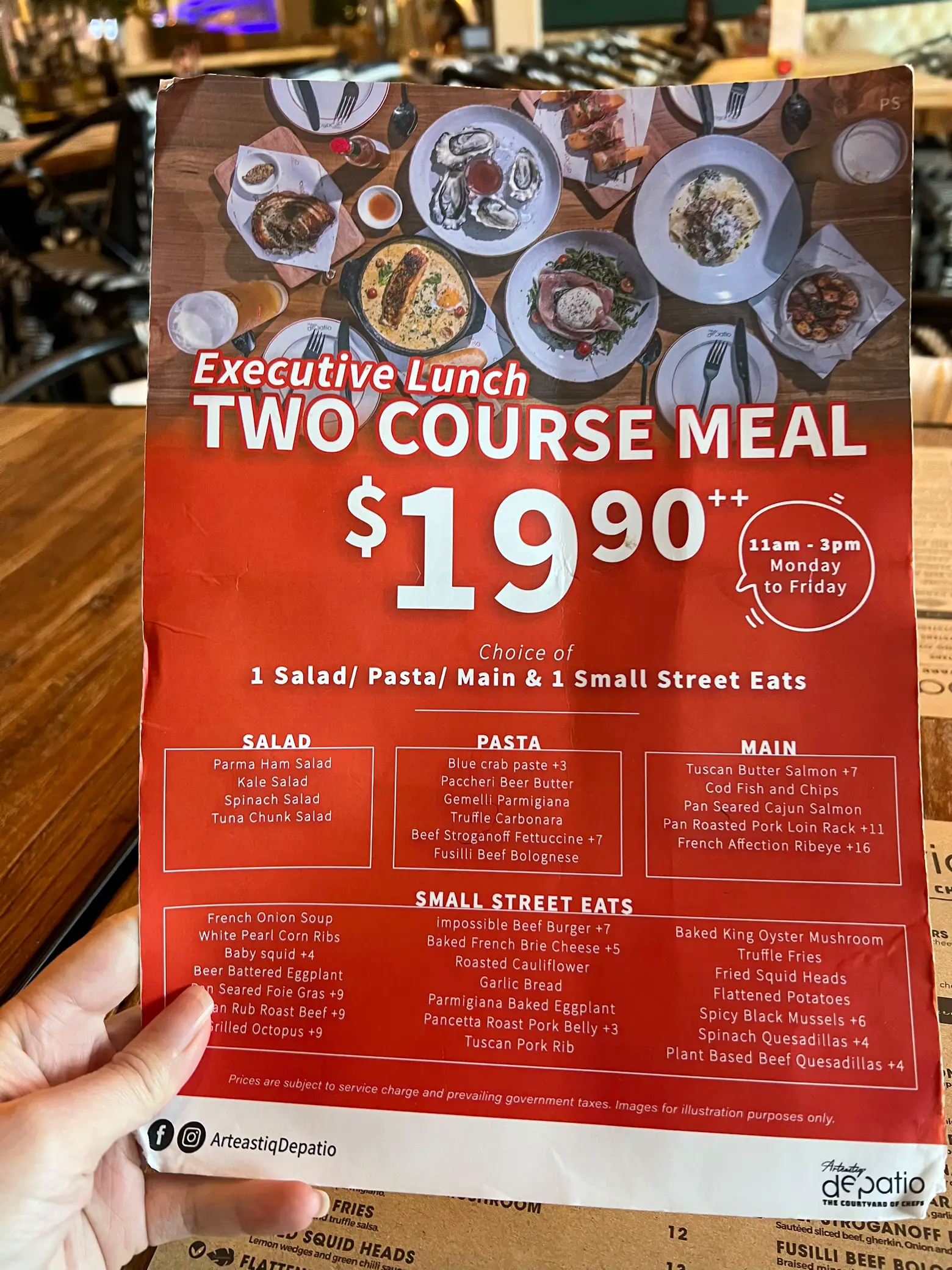 Discounted meal sets