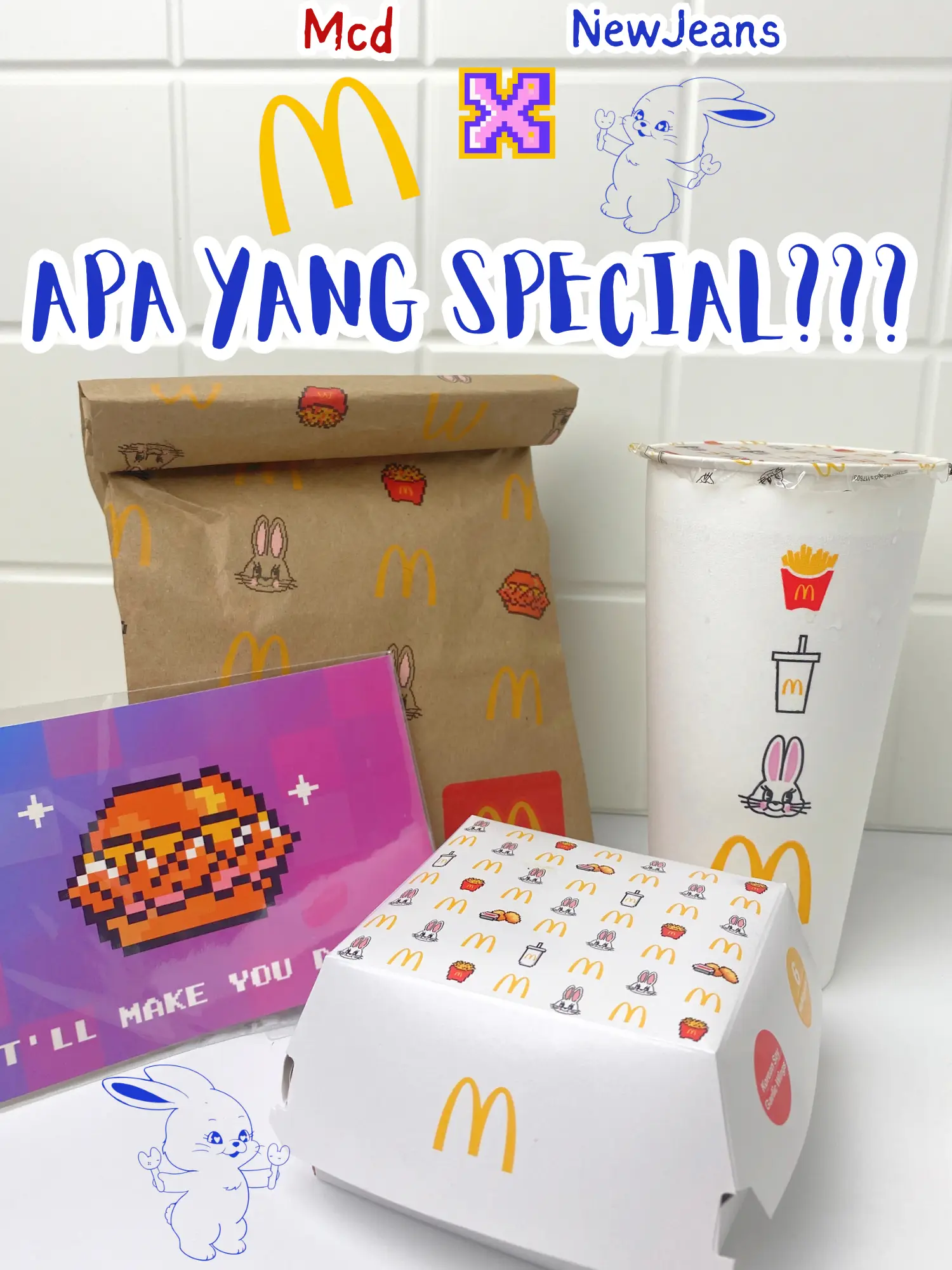 McDonald's x NewJeans release new menu and limited-edition packaging