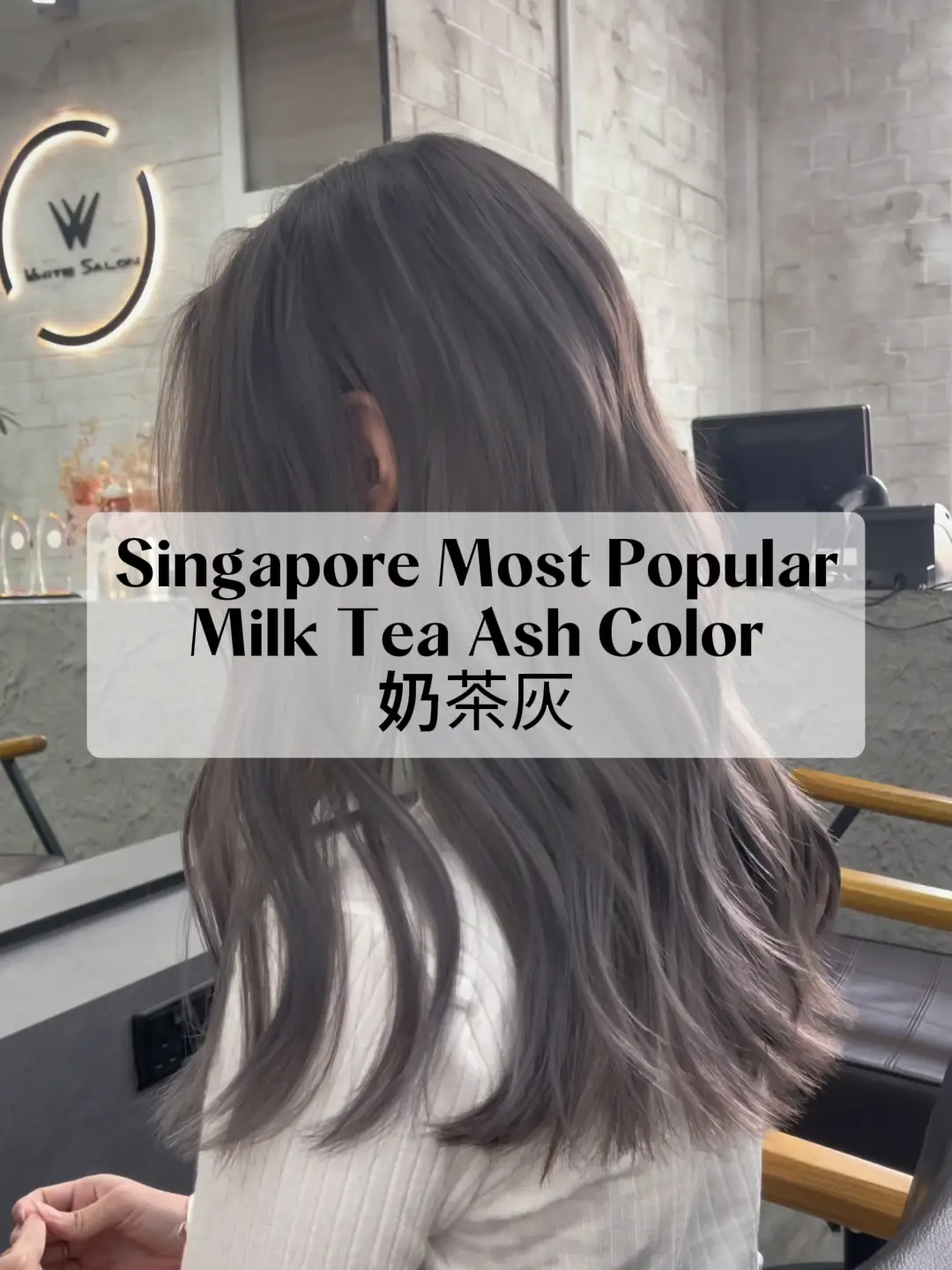 🇸🇬Most Popular Milk Tea Ash Color｜奶茶灰显白发色, Video published by Andy