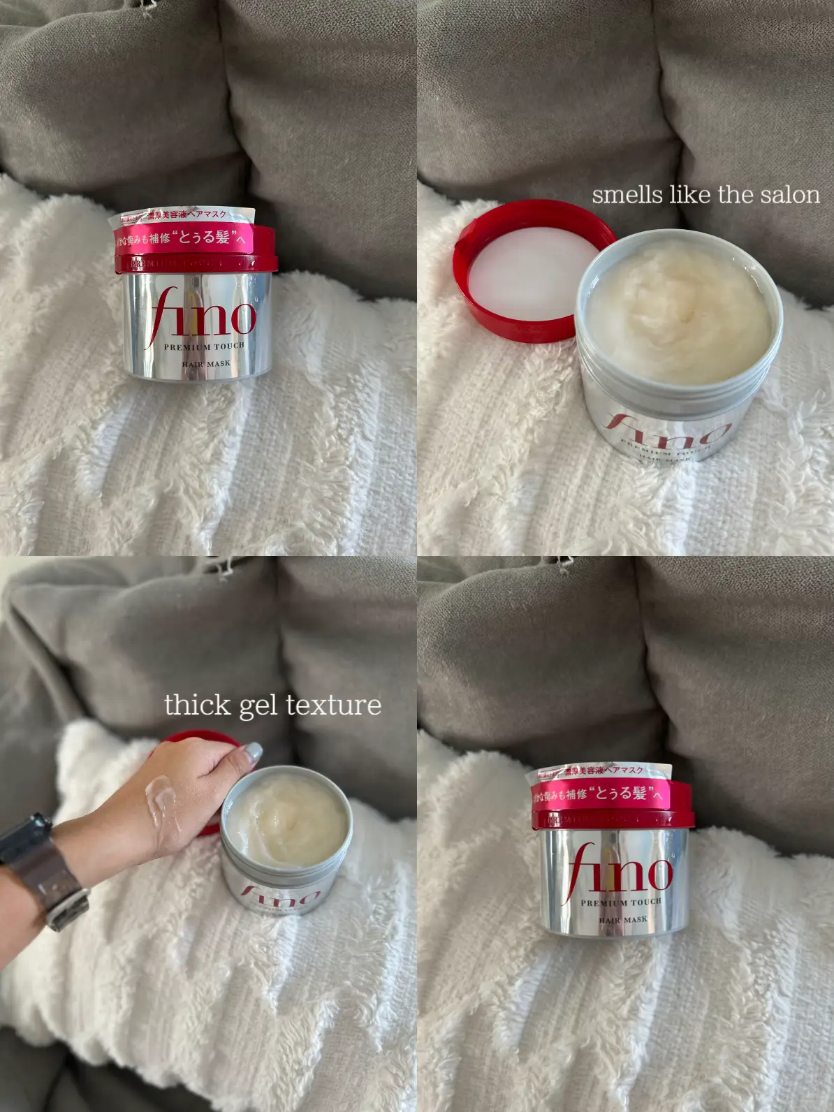 my honest review of the VIRAL fino premium touch hair mask from a girl, fino  hair mask