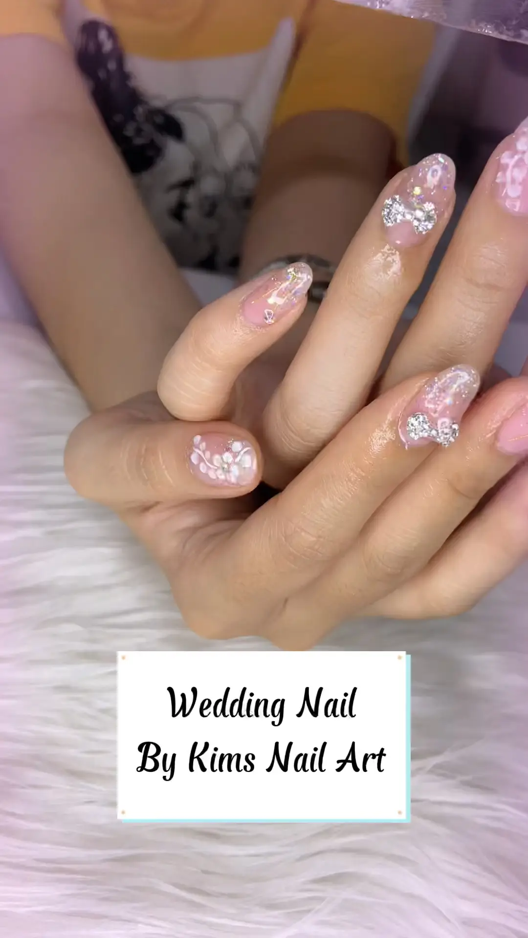 Wedding Nails วิดีโอที่เผยแพร่โดย Kims Lemon8