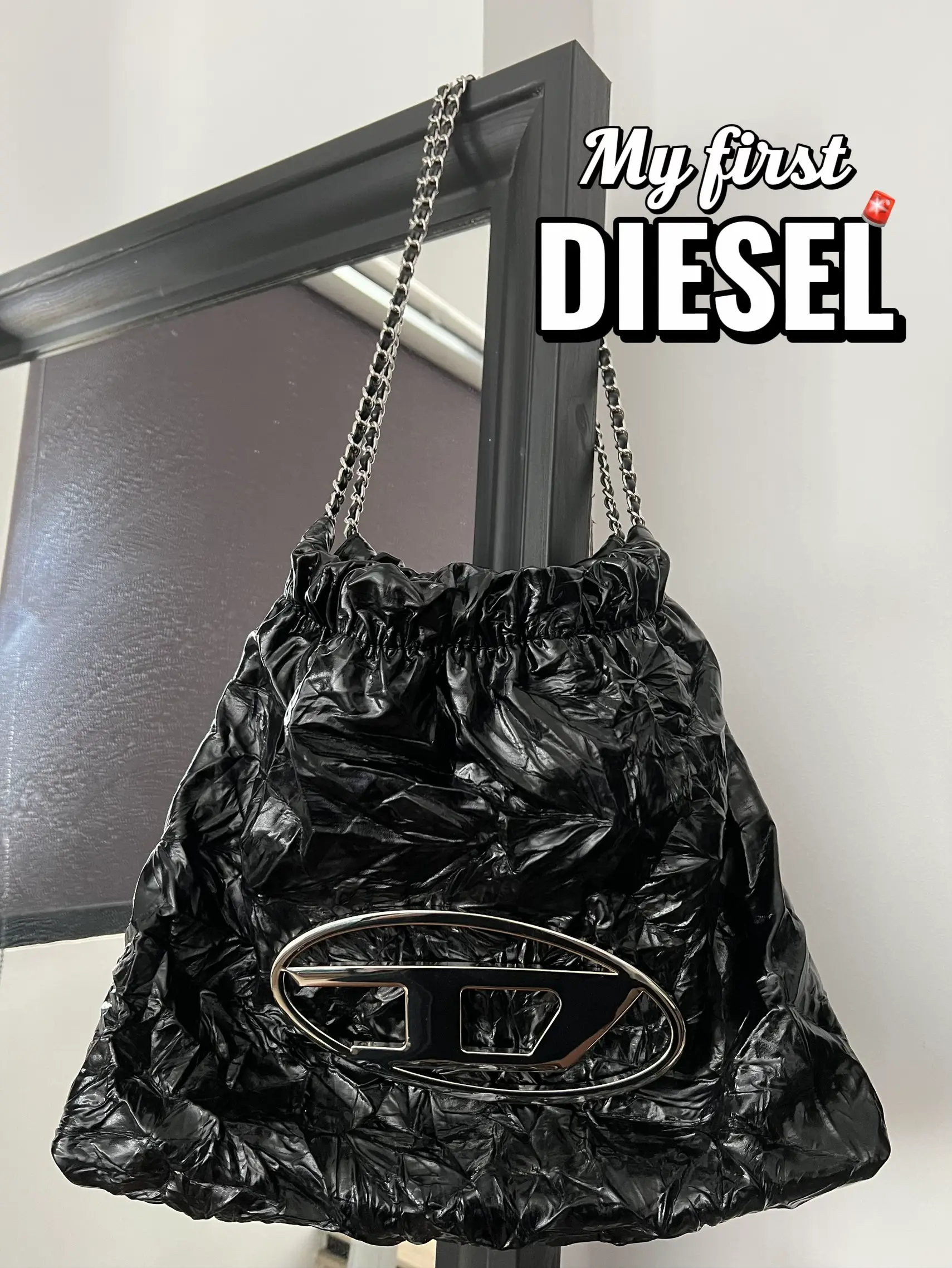 DIESEL◇LOOKS LIKE A TRASH BAG -- コットン BLK - ワンピース