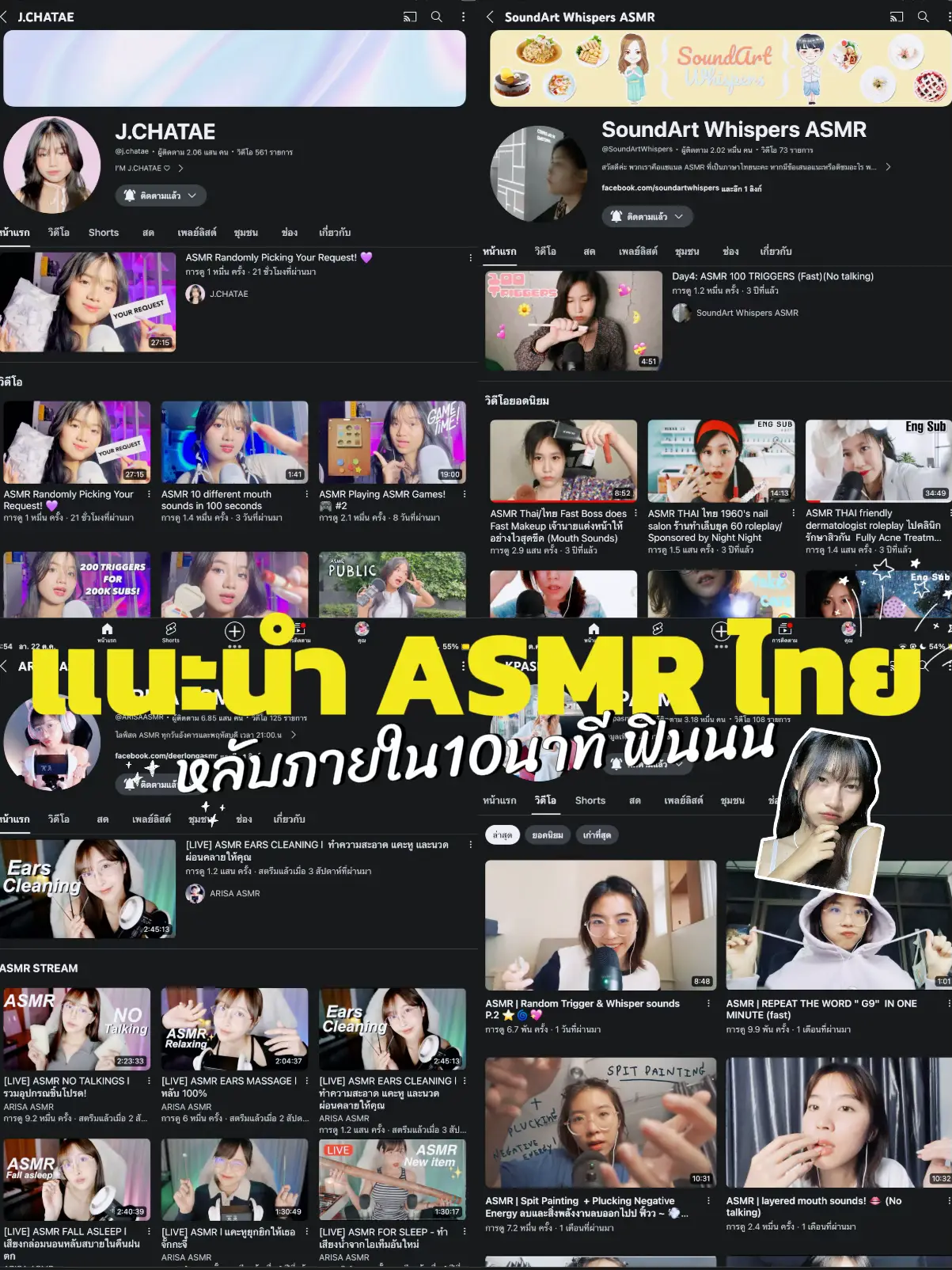 Introduce Thai ASMR. Sleep within 10 minutes. | Gallery posted by  Hyzn._.Nxrin | Lemon8