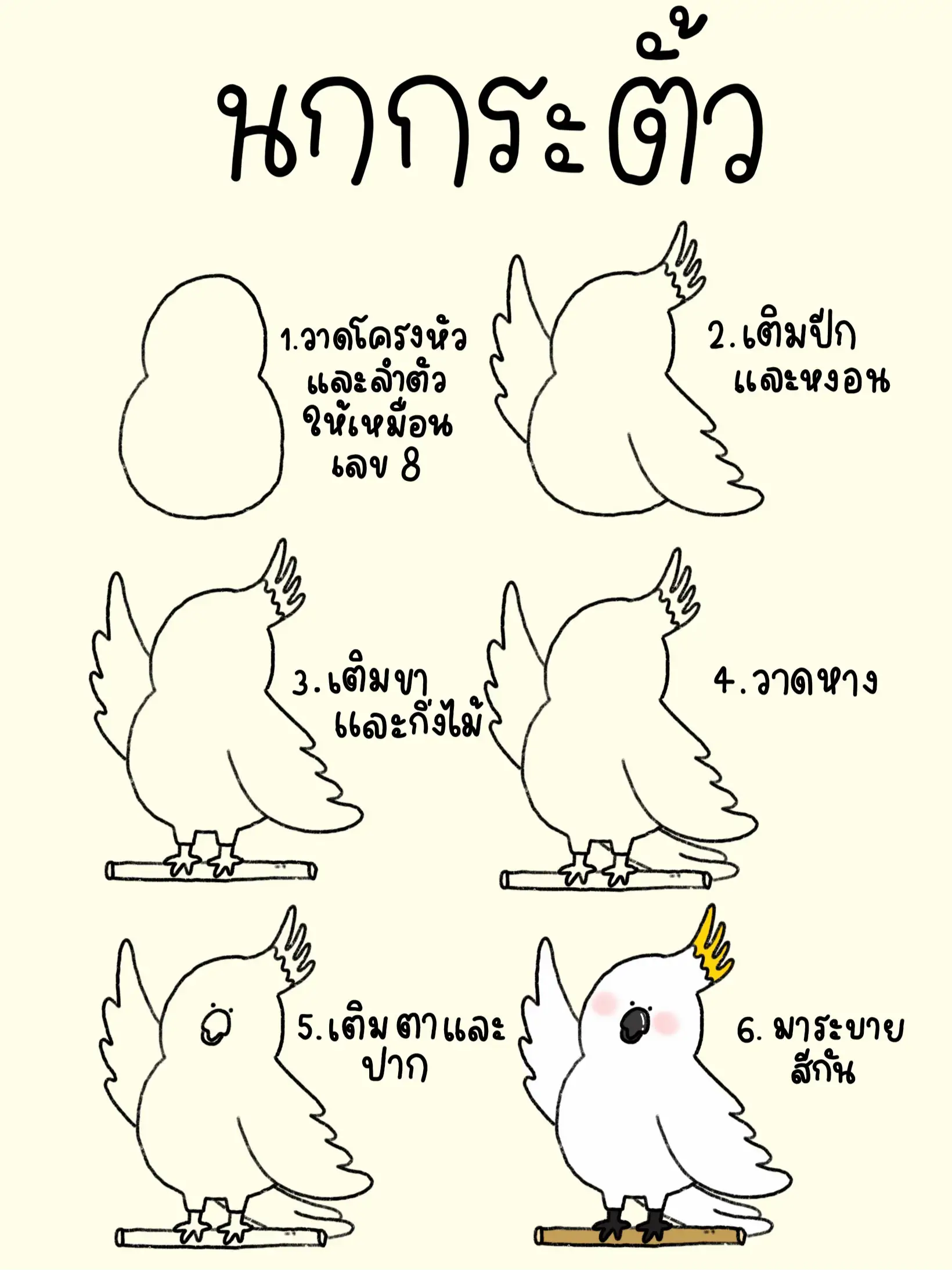 มาวาด🖍️ นกน่ารักๆ🦜💗 กันมั้ย | Dookdook·˚ ༘♡が投稿したフォトブック | Lemon8