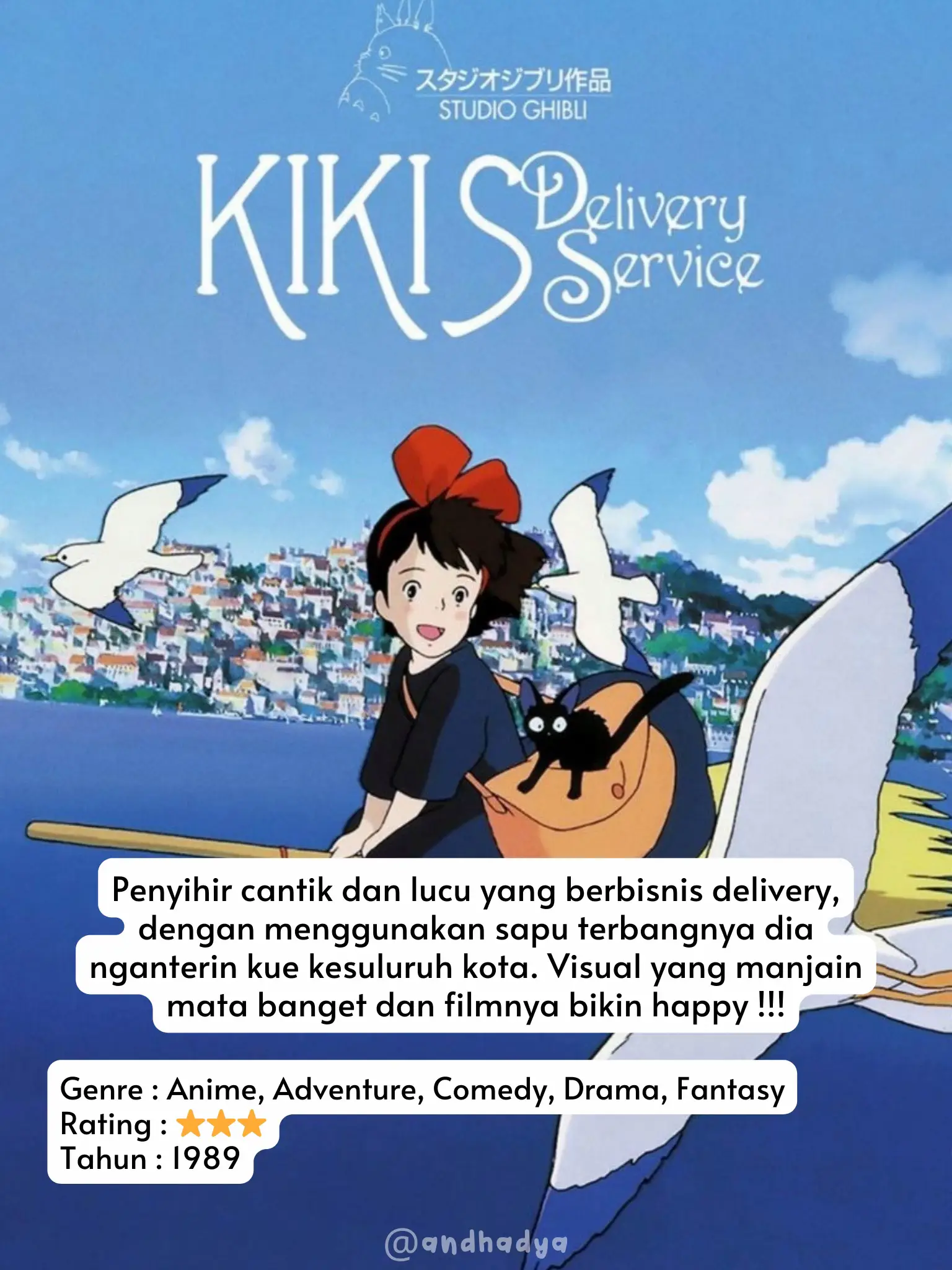 Rekomendasi Film Ghibli Wajib Ditonton 🤗 | Gallery posted by Andhadya |  Lemon8