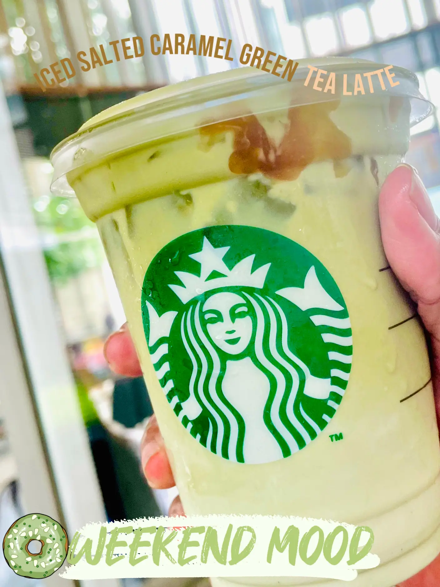 Iced salted caramel green tea latte add espresso | Gallery posted by suci  rahmadhani | Lemon8