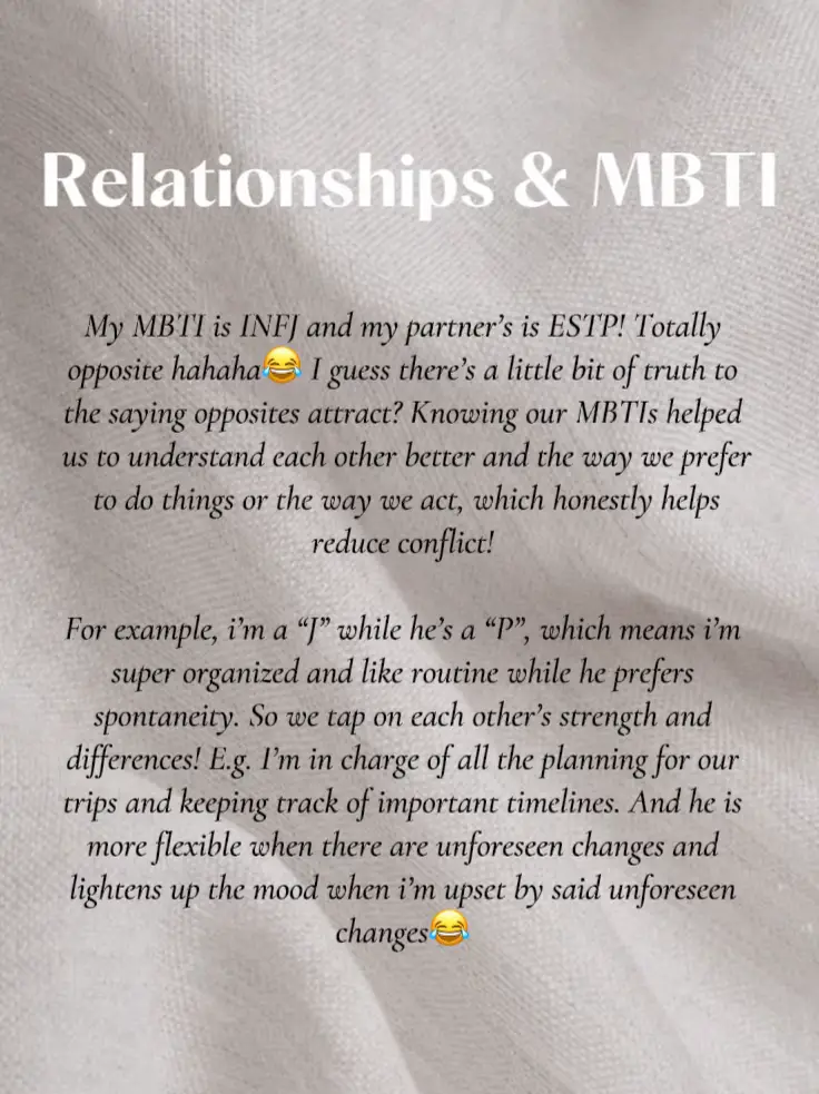 💫🌿🌱 — Mbti, inspired by people I know
