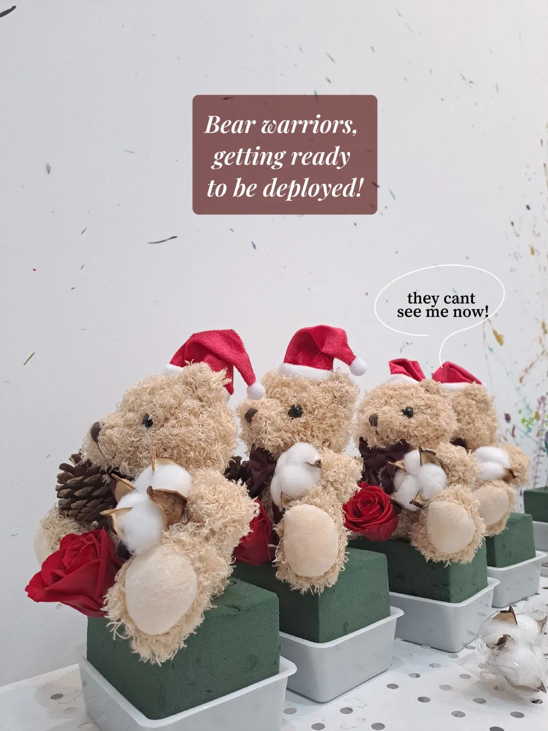 Holiday szn sale rose bear