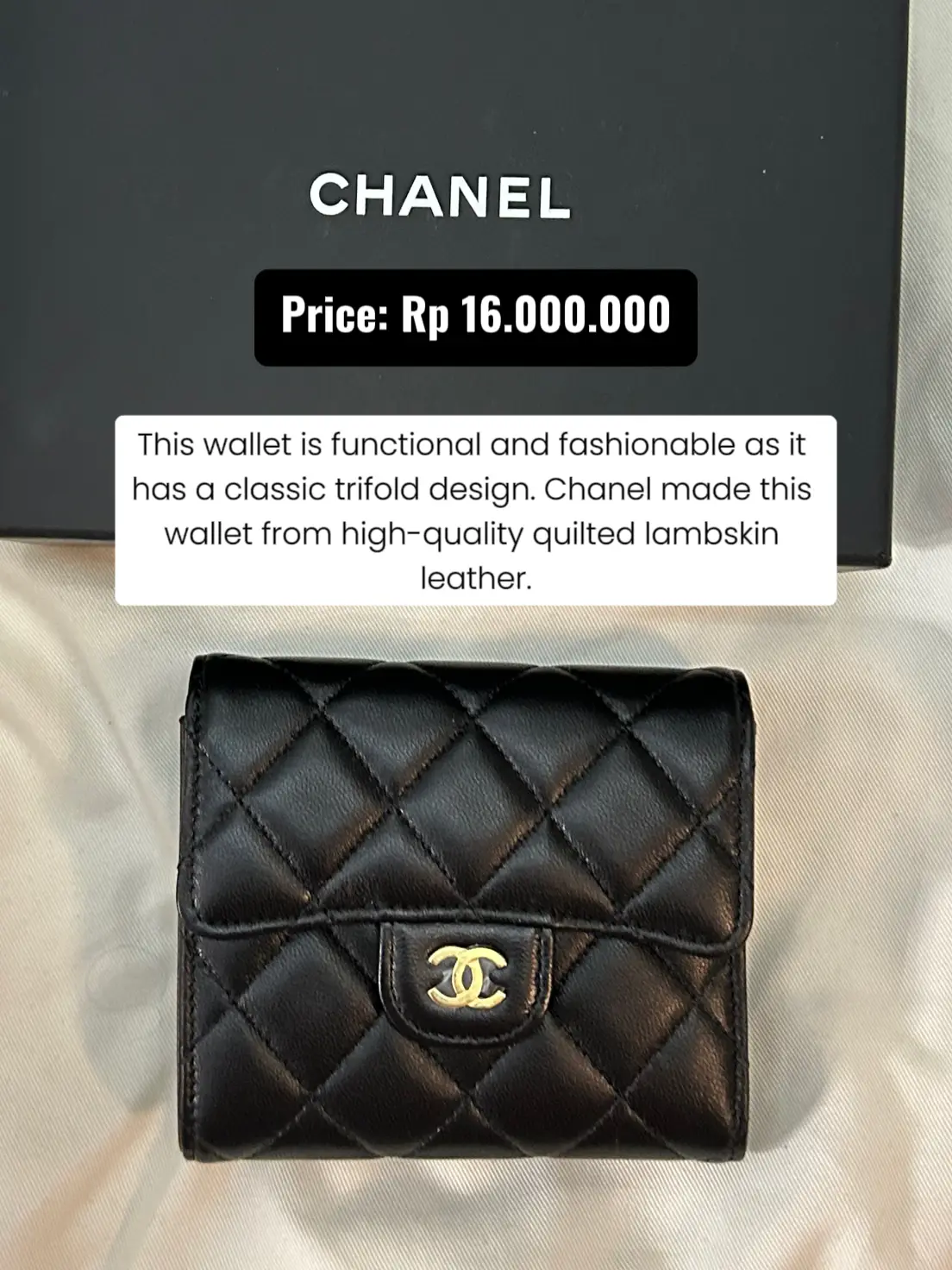 chanel classic long flap wallet