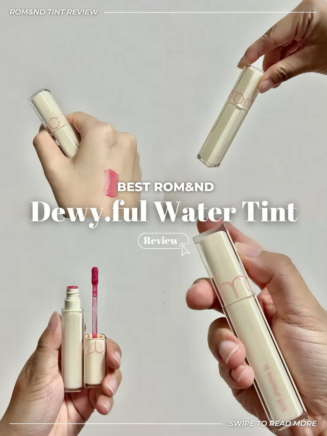 Best Rom&nd Dewy.ful Water Tint Review💄