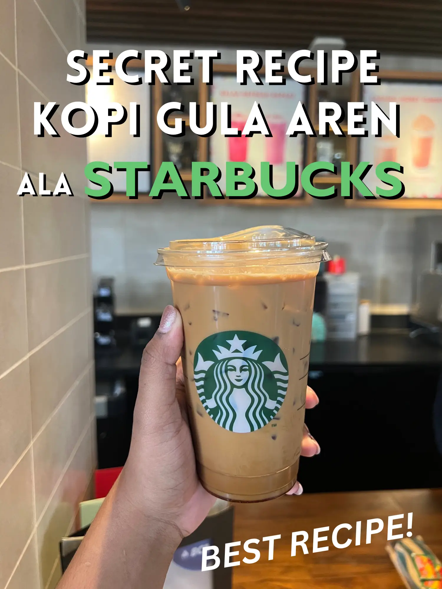 SECRET RECIPE KOPI GULA AREN STARBUCKS?? EMG ADA⁉️ | Cathy Manroe