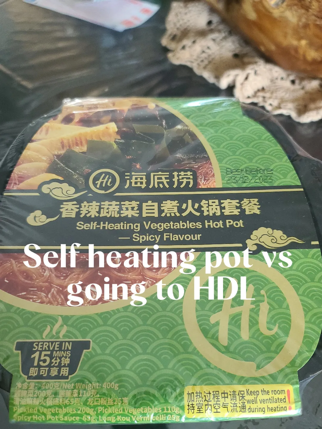 Haidilao Self-heating hot pot(3 flavor availalbe) (New Vegetable & Spicy)