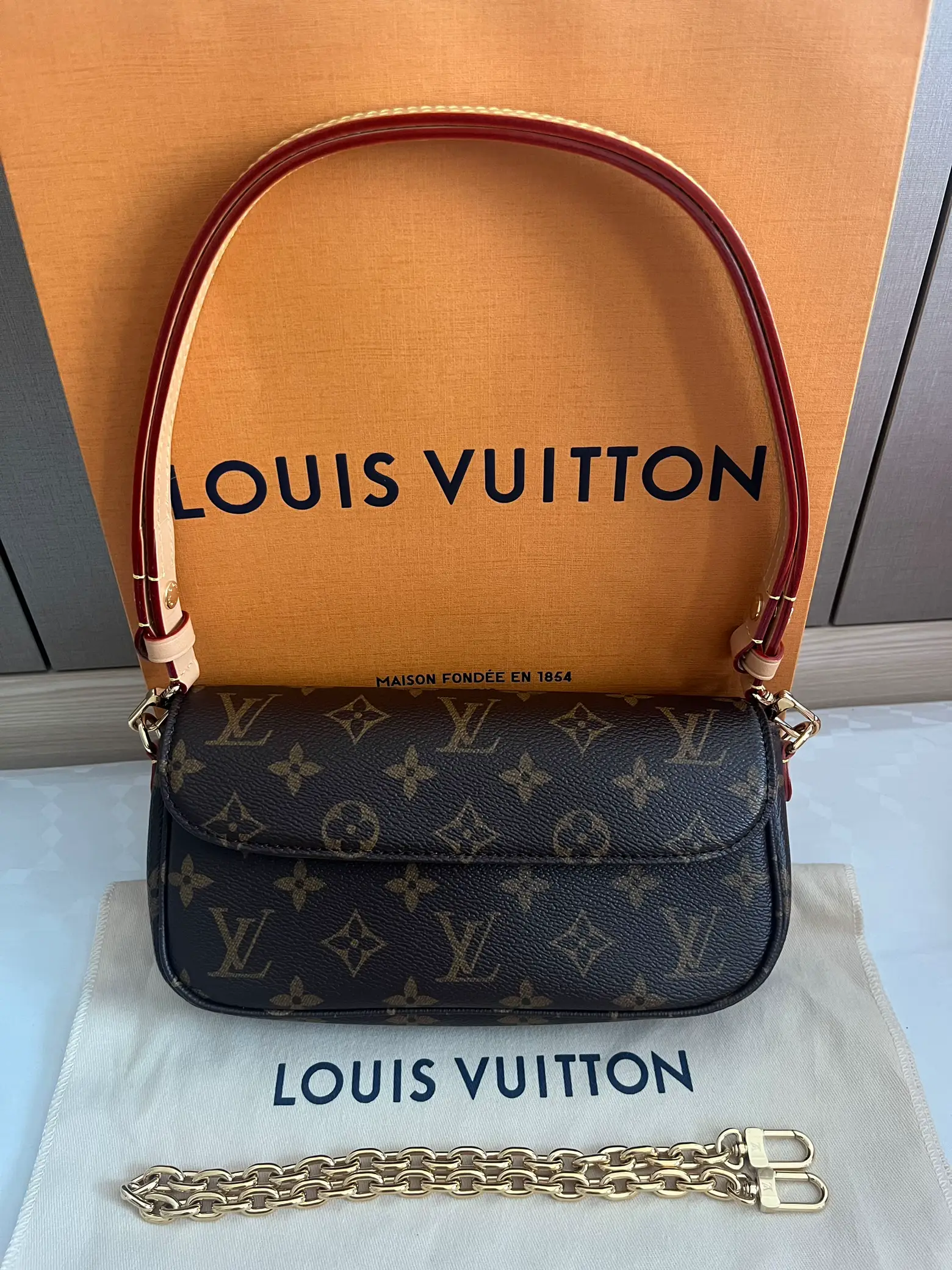 Louis vuitton wallet on chain ivy #louisvuitton #walletonchain