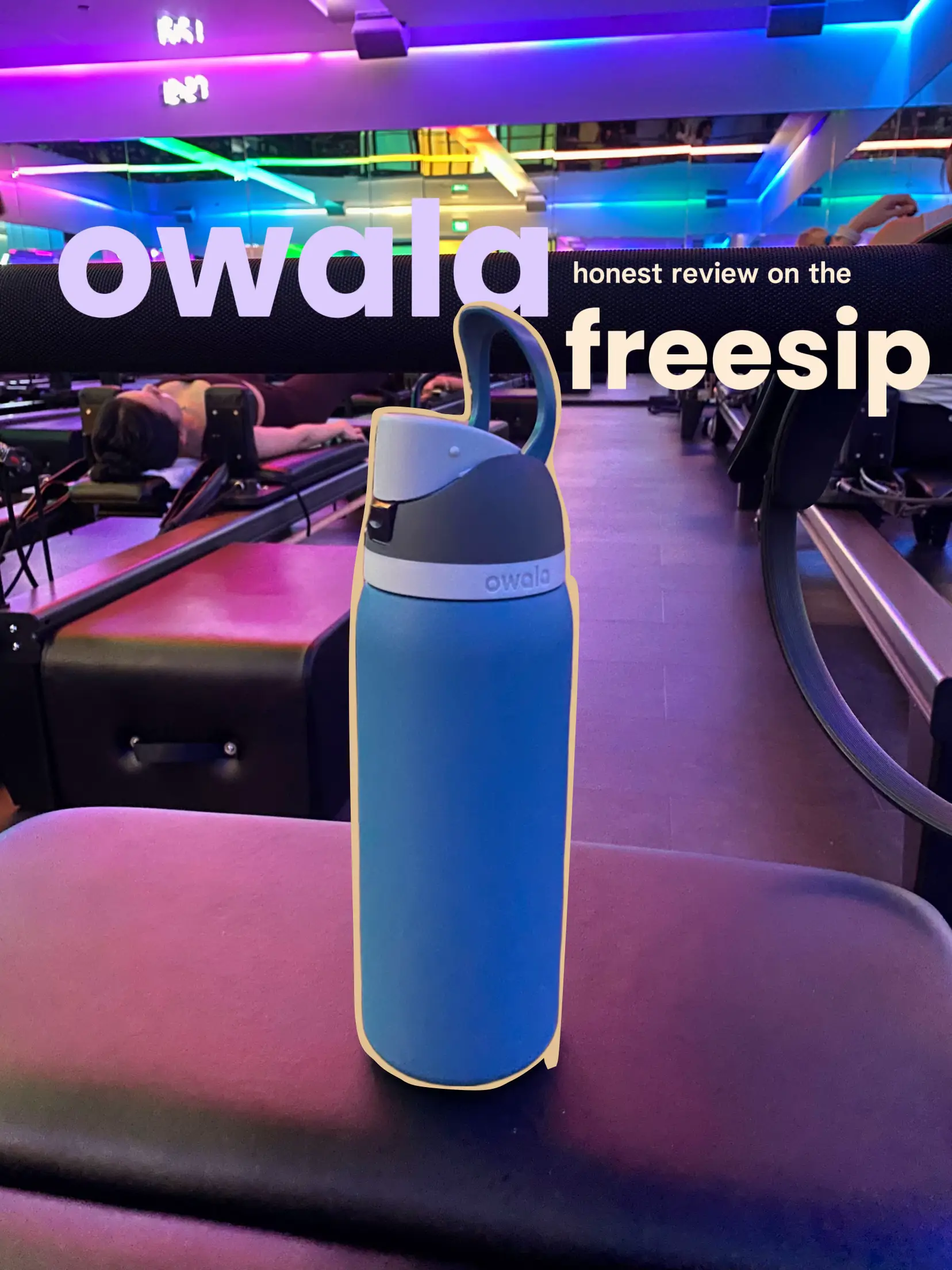 Owala Freesip 24oz Stainless Steel Water Bottle - Sandy Shores