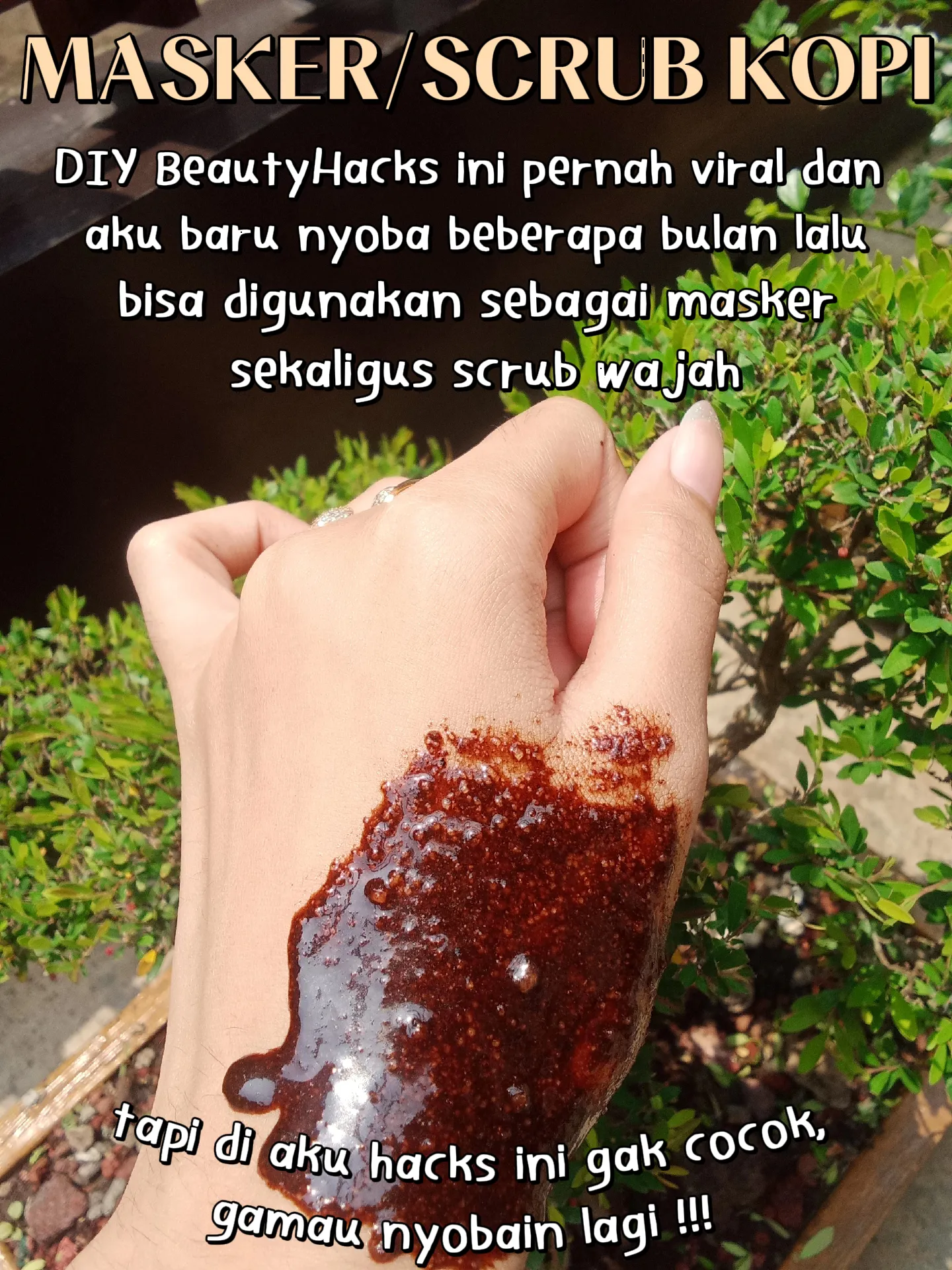 Masker Kopi Homemade