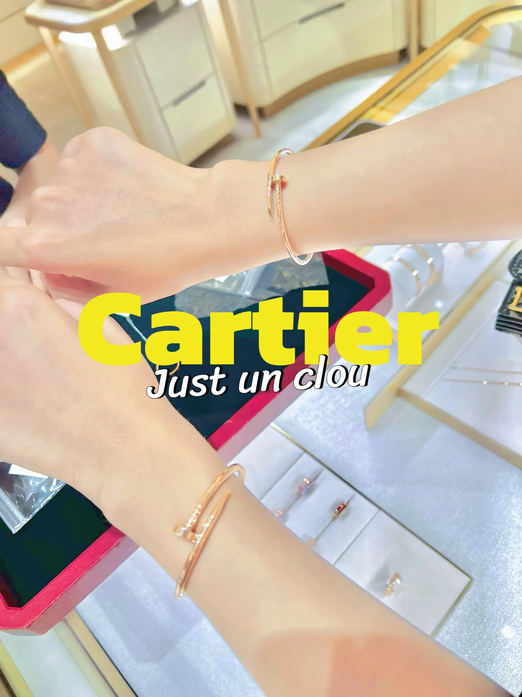 Cartier nail bracelet online on wrist