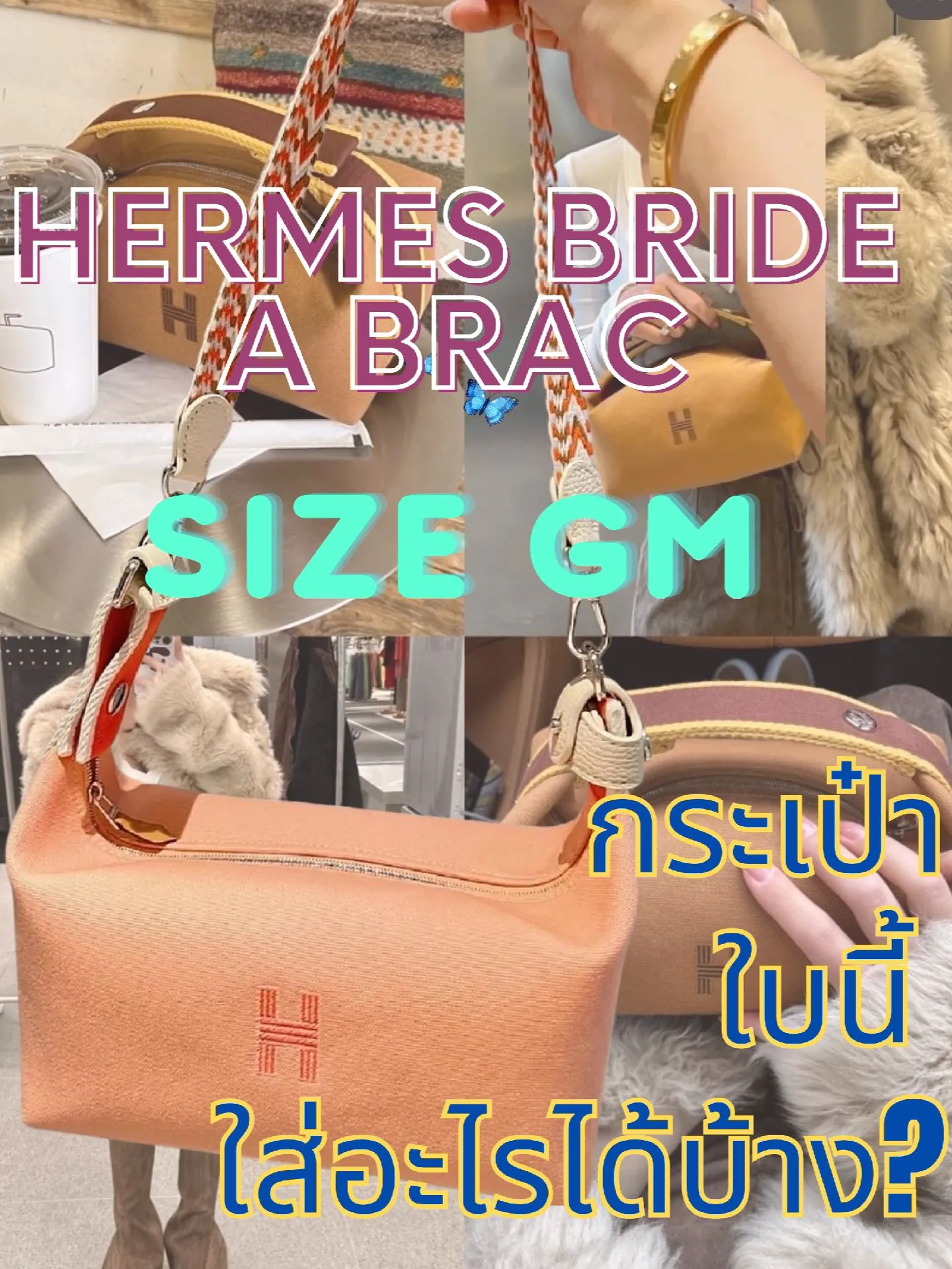 MULTIPLE WAYS TO WEAR HERMES BRIDE A BRAC BAG
