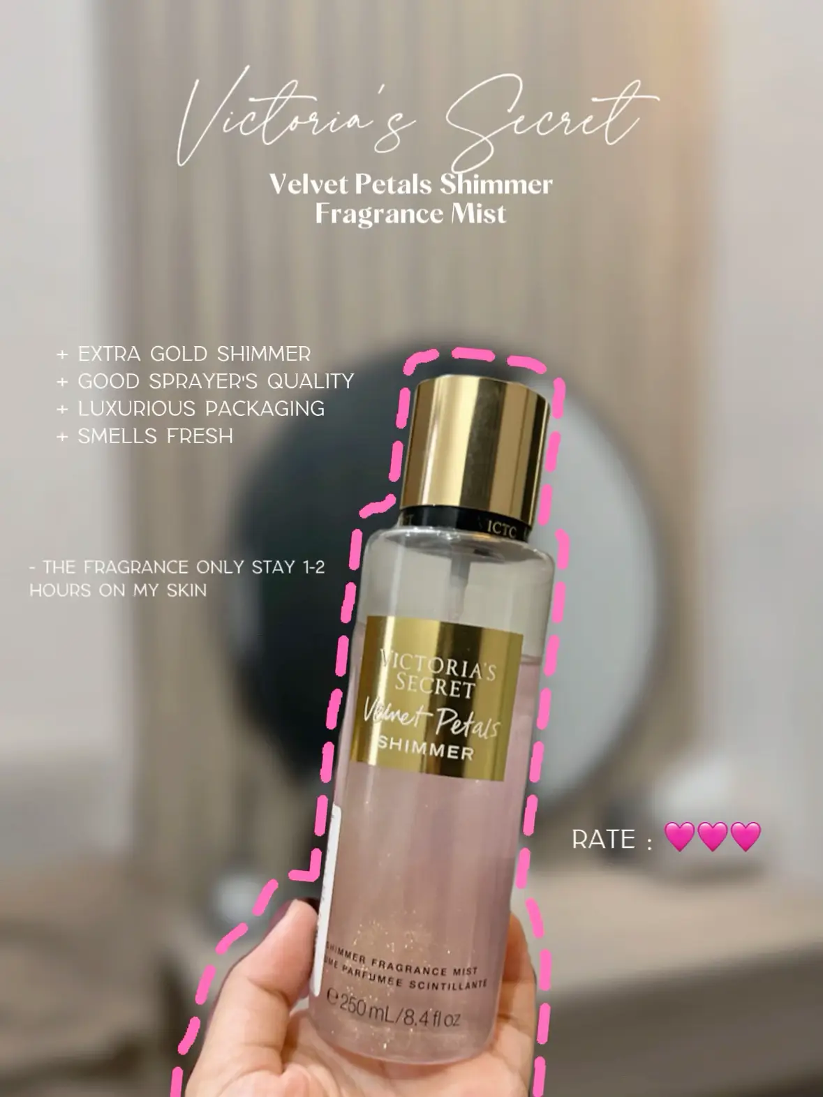 Body Splash Velvet Petals Shimmer 250ml - Victoria's Secret - Lams