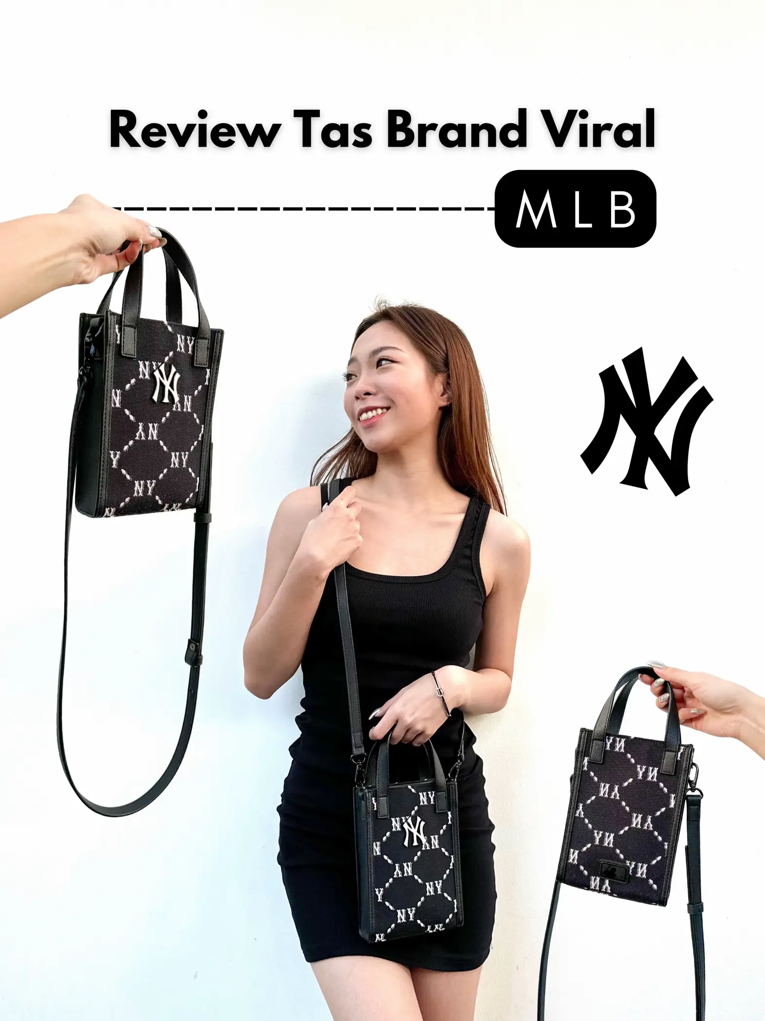 REVIEW TAS/ BAG MLB MONOGRAM EMBO KOREA 