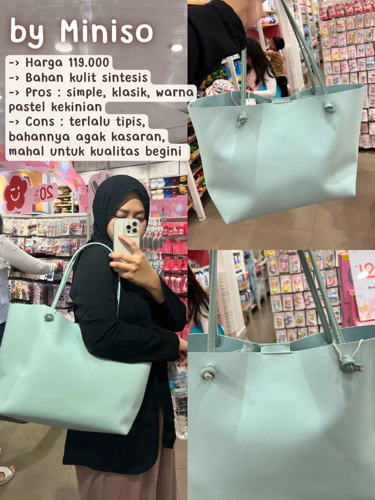 Harga totebag online miniso