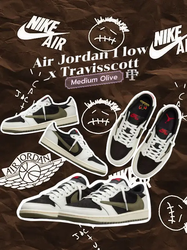 Louis Vuitton x Travis Scott x Nike Air Jordan 1 Low OG #travisscott #