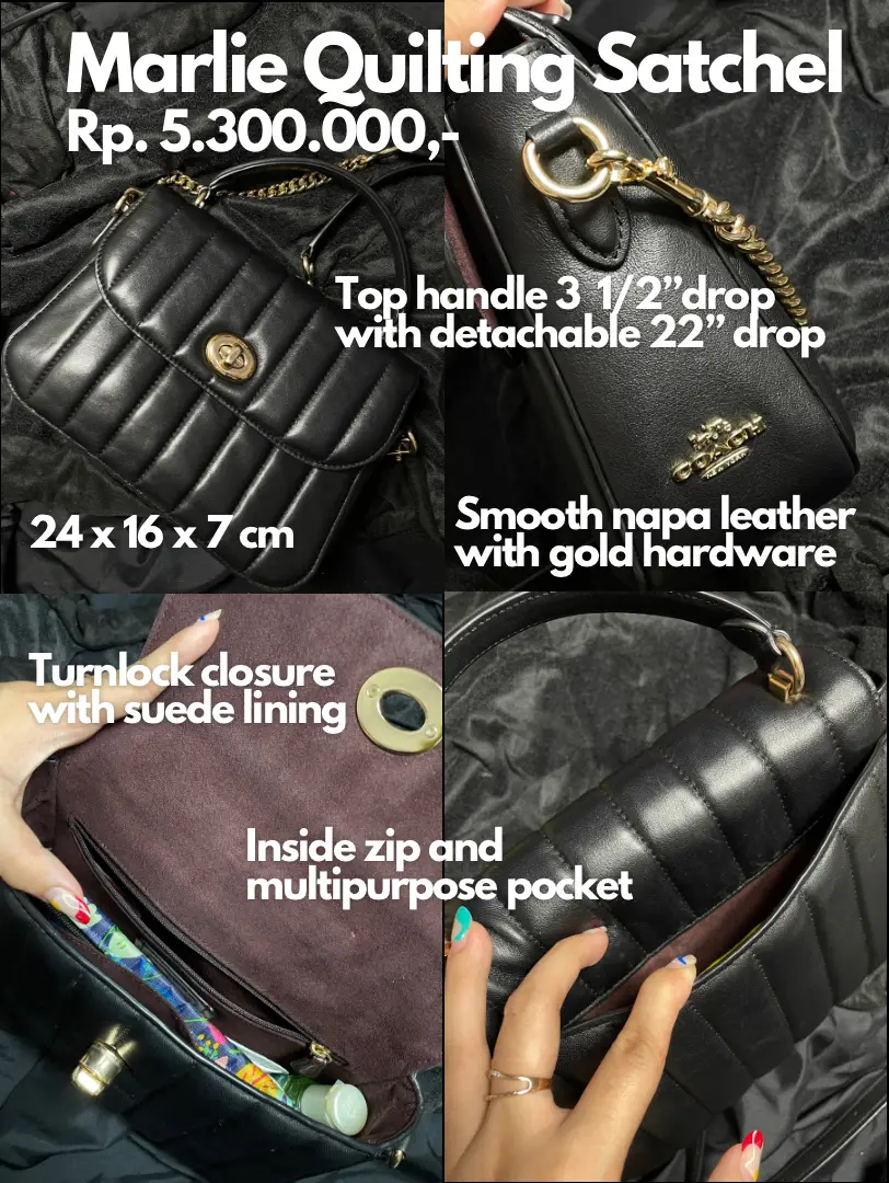 Coach Quilted Heart Bag Unboxing: What's In My Bag and What Fits 