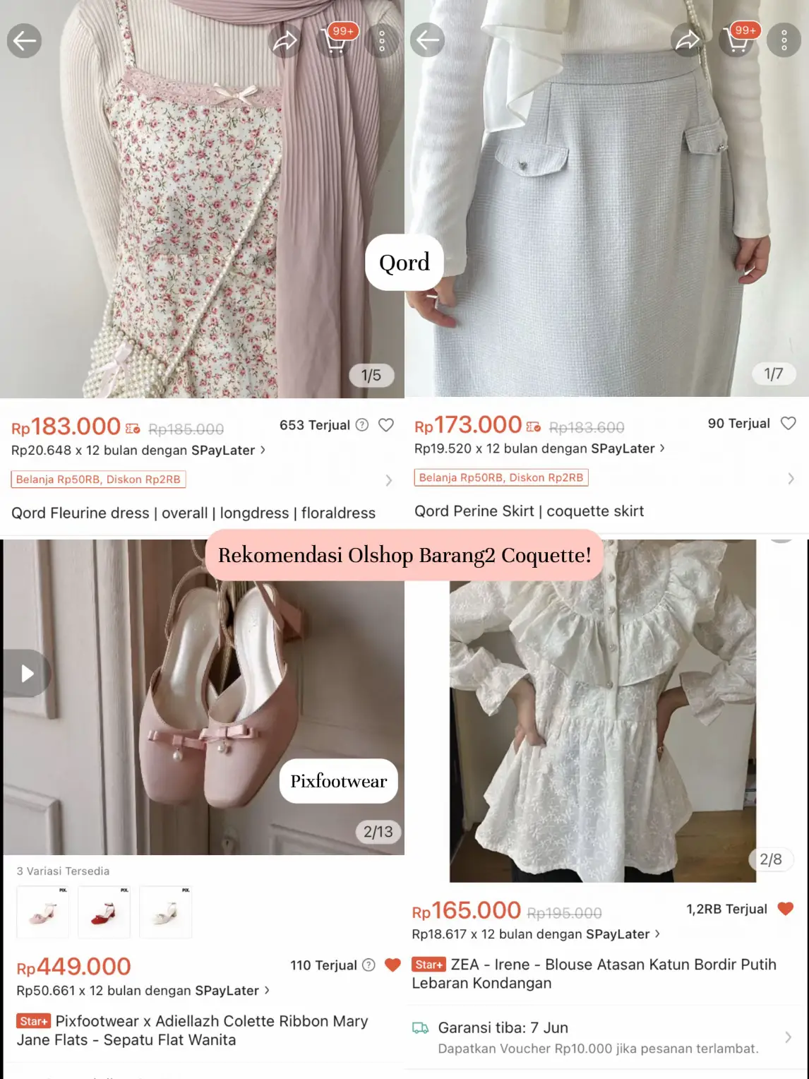 20 ide Coquette Aksesoris Shopee Finds teratas di 2025 