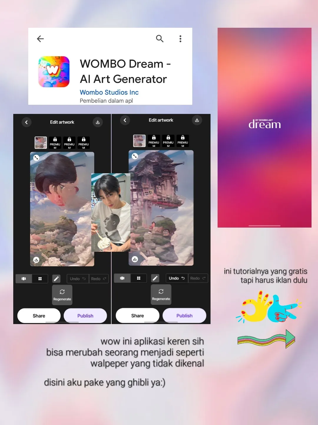 Apl Editing aplikasi unik part 2🥰 | Galeri diposting oleh fin☆°~ | Lemon8