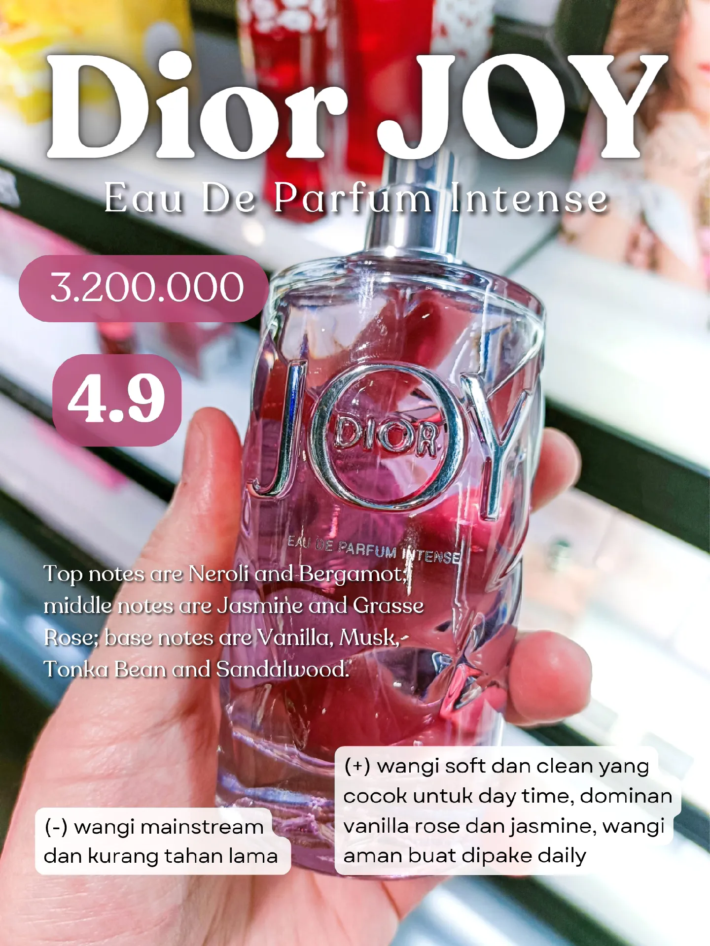 Review Dior JOY dan Dior Jadore Galeri diposting oleh Cheryl