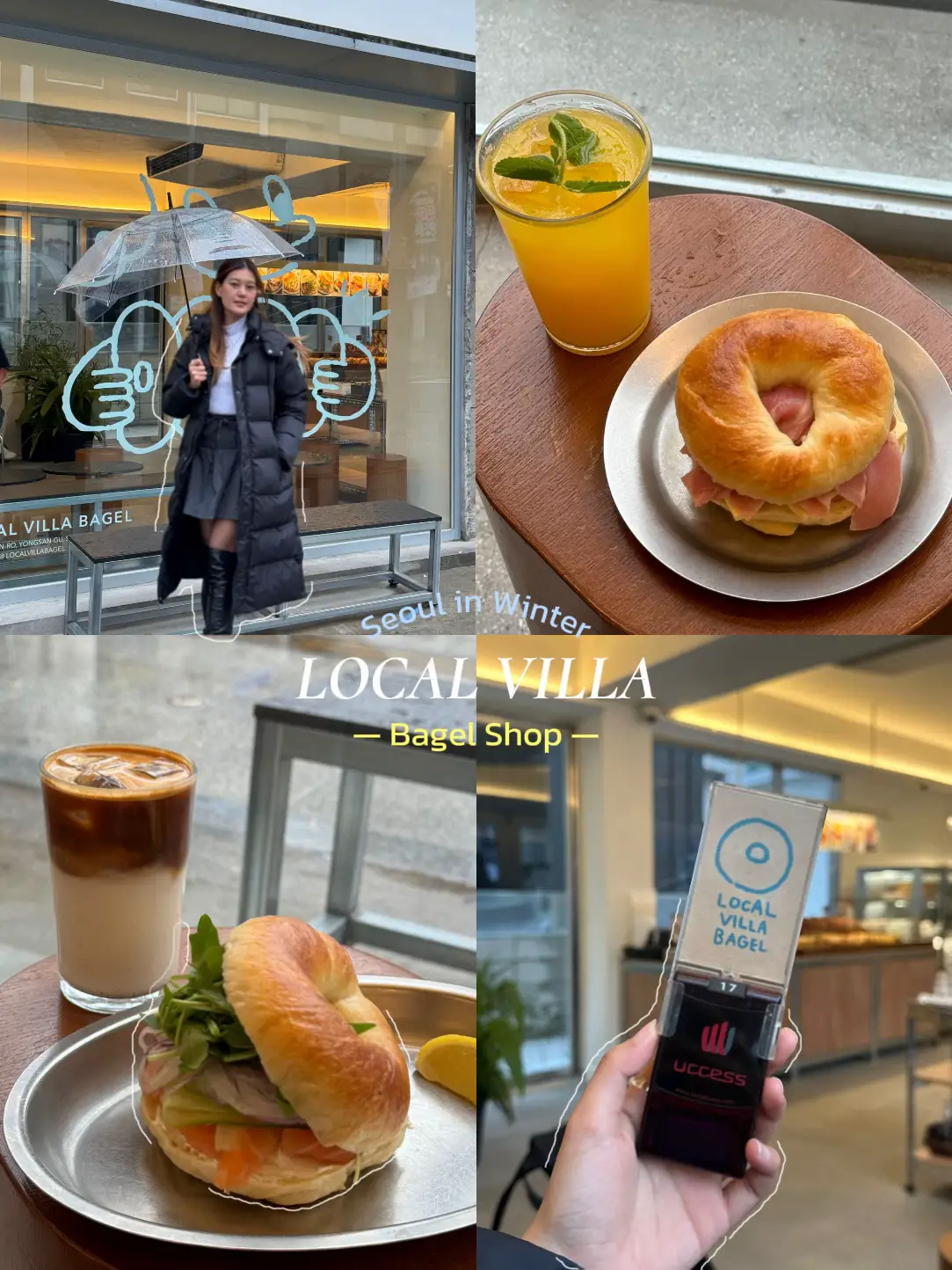Cafe in Seoul รีวิว Local Villa Bagel 🥯 แกลเลอรีที่โพสต์โดย