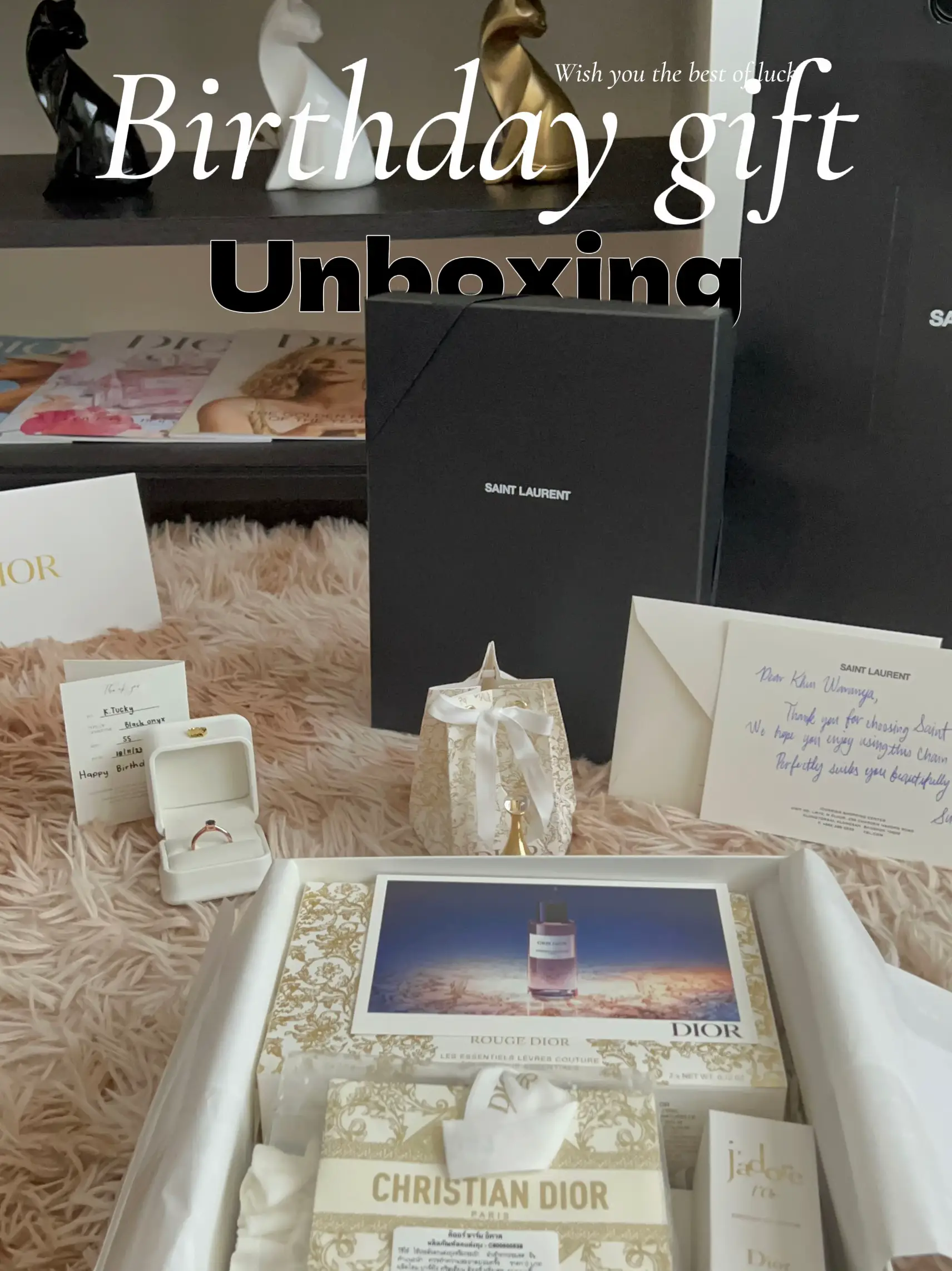 Unbox Dior Christmas correction for my birthday | แกลเลอรีที่โพสต์โดย ...