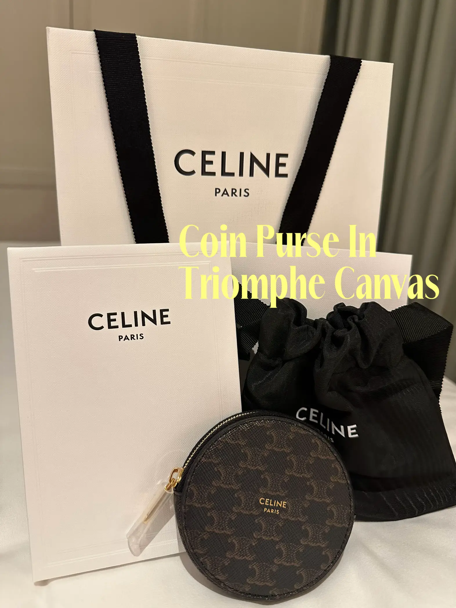 Celine Coin Purse In Triomphe Canvas Gallery posted by OHORWORLD