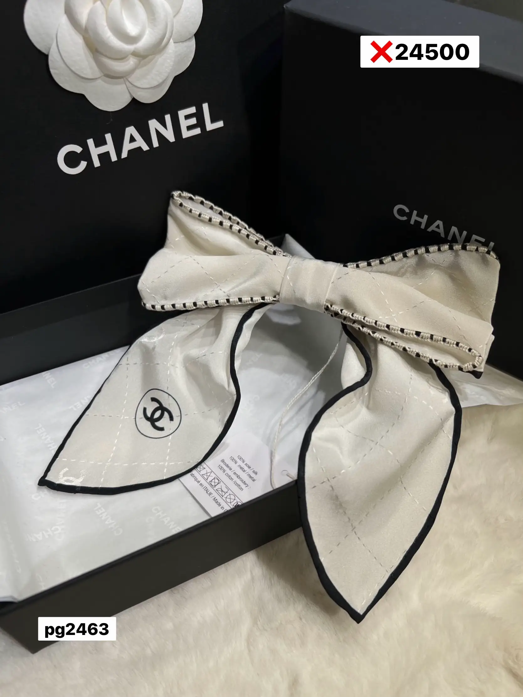 chanel hair clip bow แกลเลอรีที่โพสต์โดย cashflowbn Lemon8