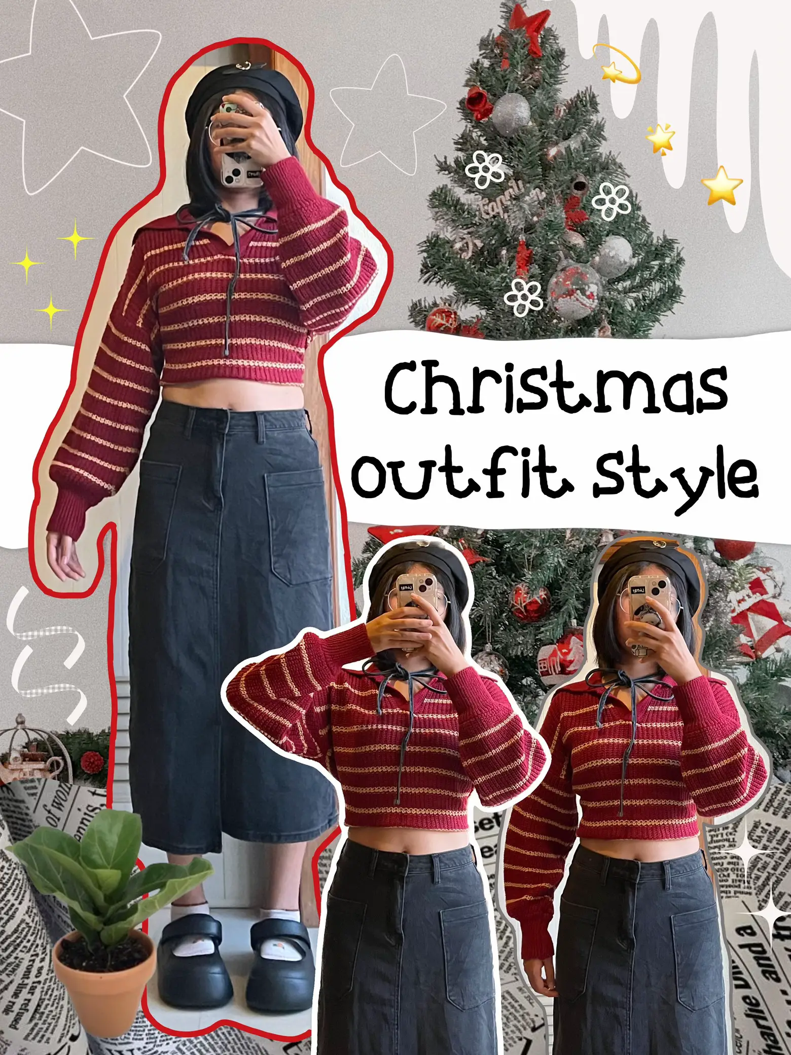 90s 2024 christmas outfit