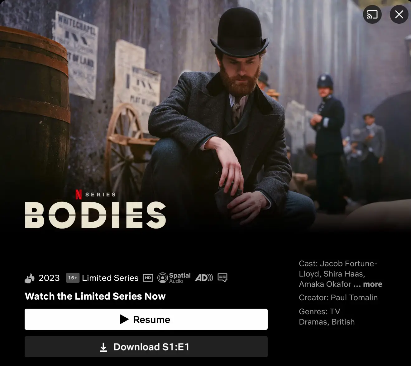 Bodies ซีรีส์สืบสวนไซไฟ เรื่องใหม่ทาง Netflix แกลเลอรีที่โพสต์โดย