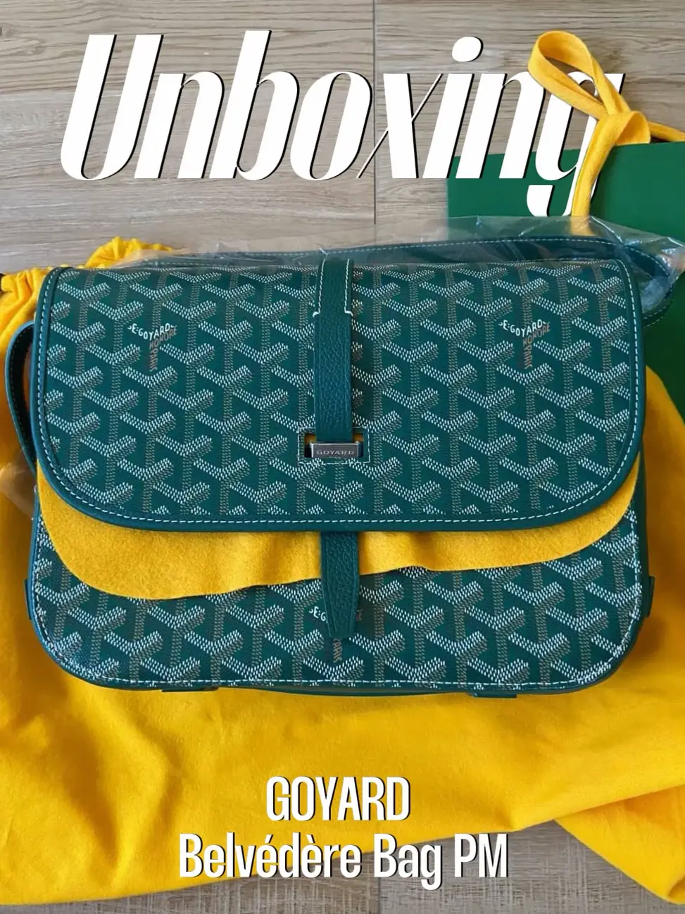 Goyard Belvedere Pm Green Messenger Bag Canvas/Cowhide High Quatity  Shoulder Bag Unboxing 