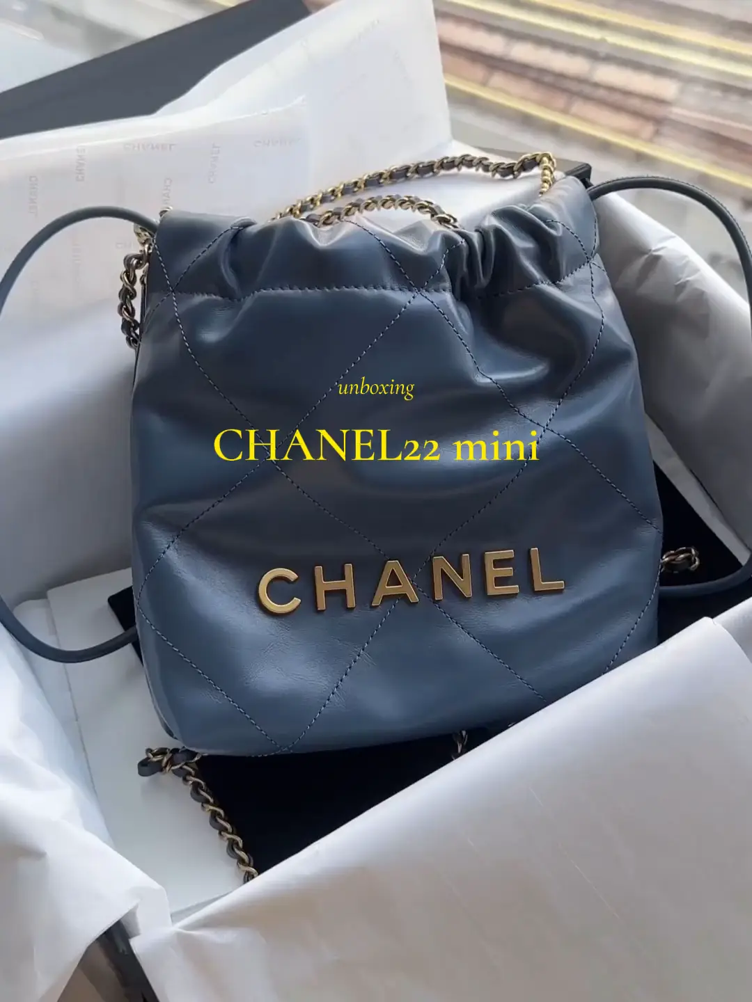 Meet the new Chanel 22 Mini 💗🫶🏼 #chanel #chanelbag #chanelunboxing
