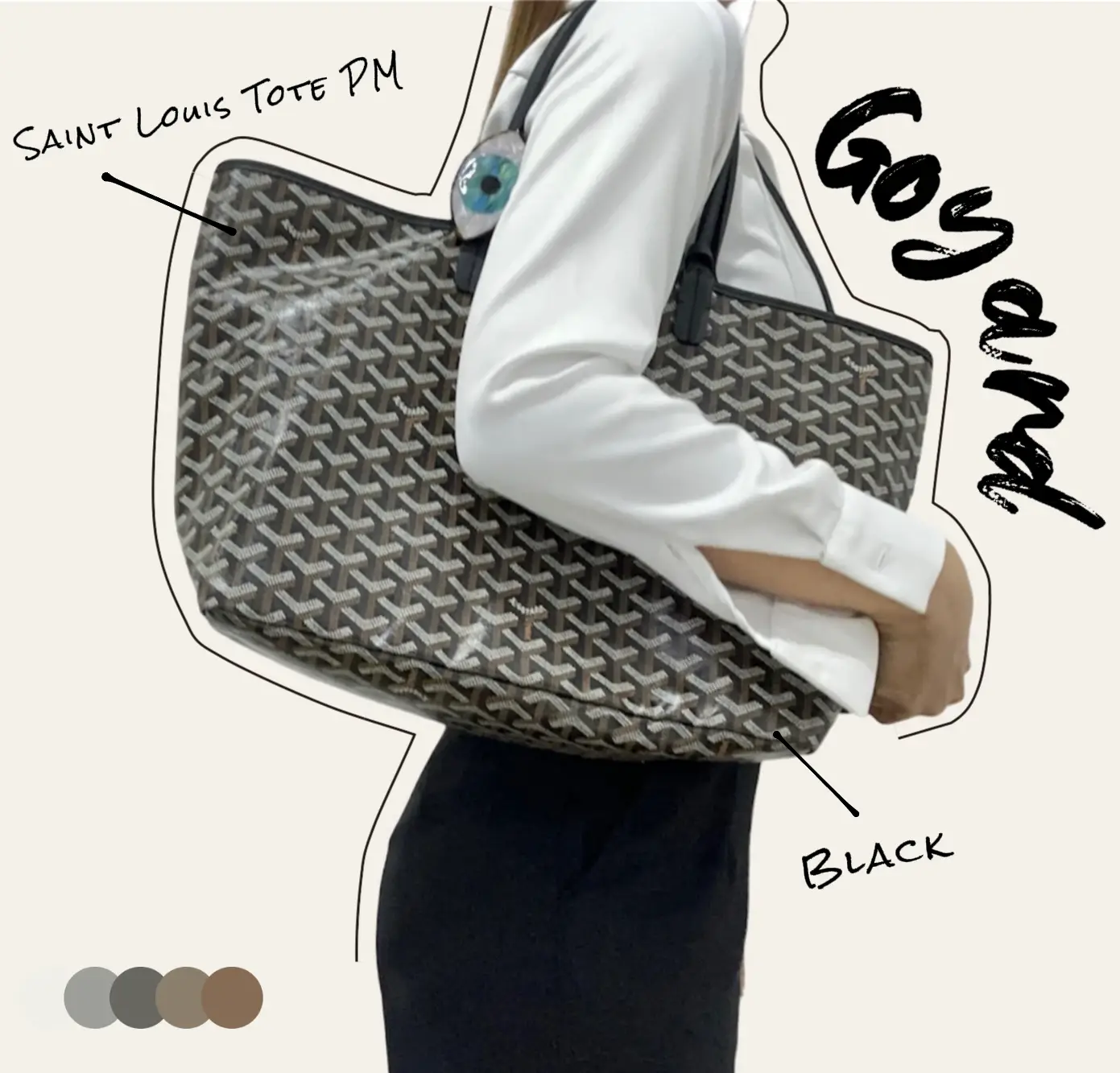 Goyard st louis pm bag size review ✓