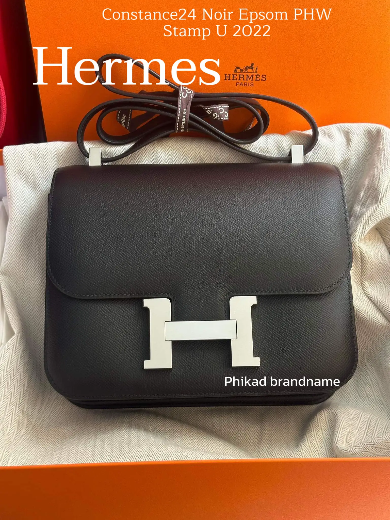 HERMES 2022 Bearn Card Holder Noir GHW *New - Timeless Luxuries