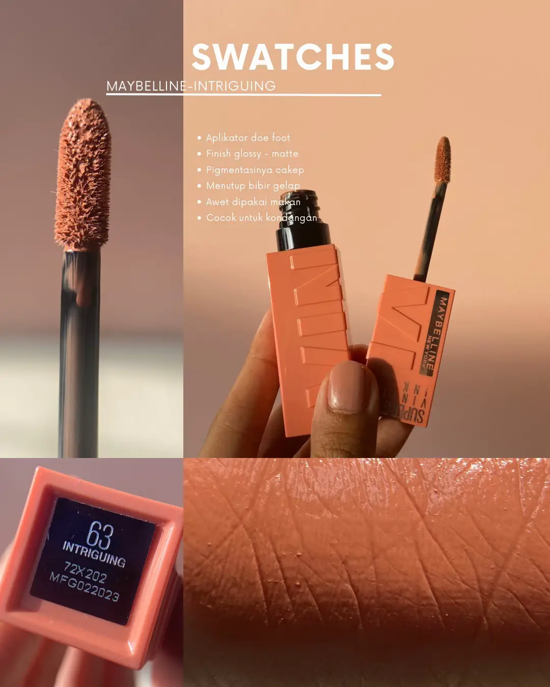 maybelline totally toffee swatch
