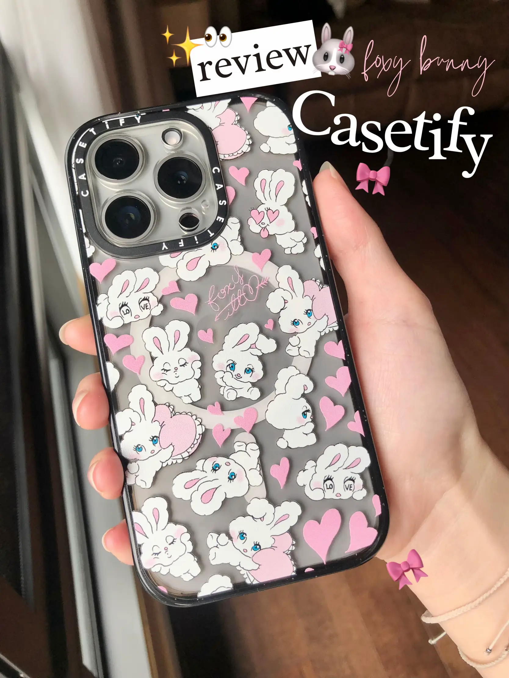 🌟クチコミCasetify x foxy🐰🎀ピンクハートバニー若いケース🫶🏻 | Ploytm🐰が投稿したフォトブック | Lemon8