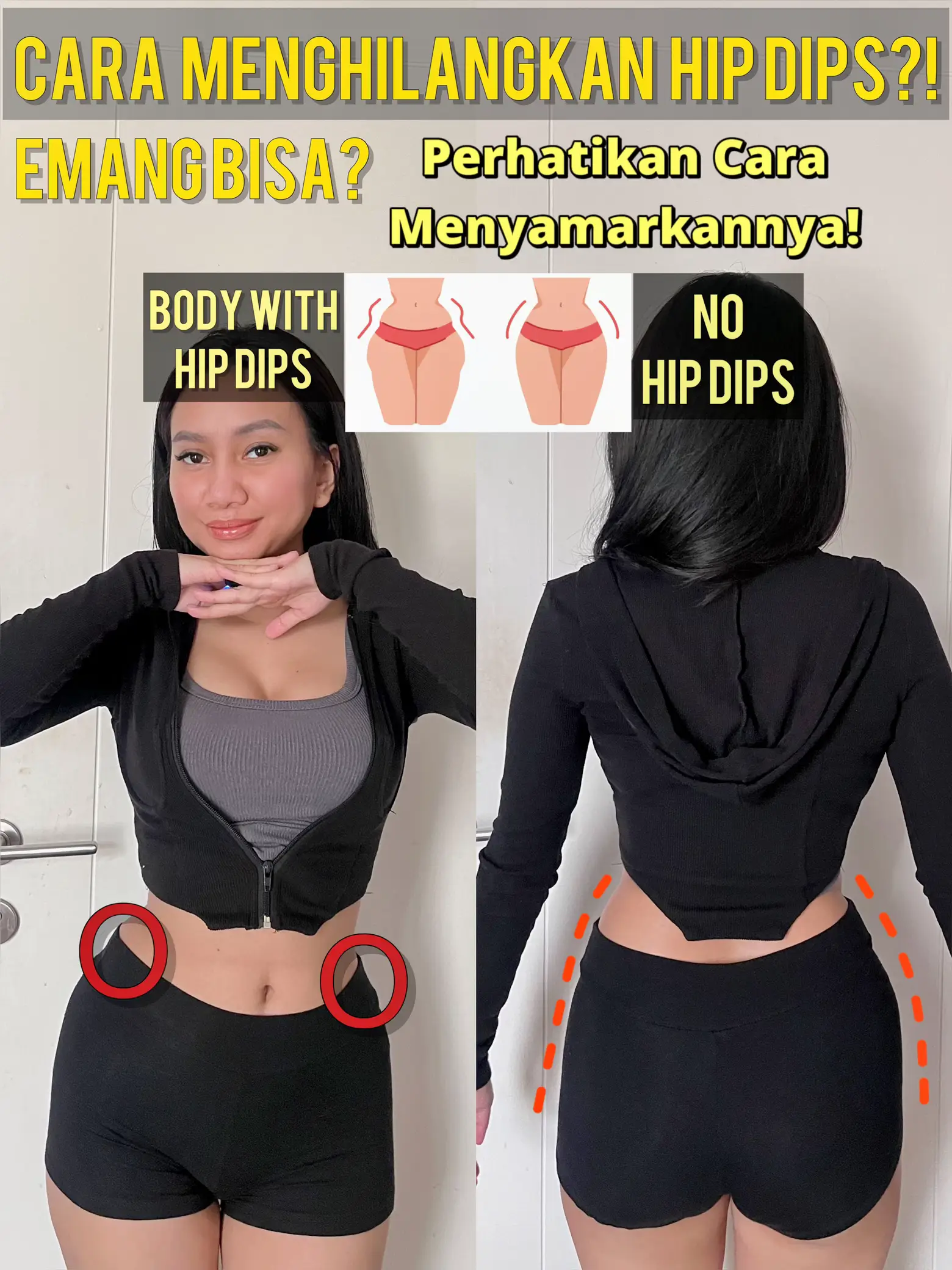 My “hip dips” are not proportional and I'm looking for exercise to