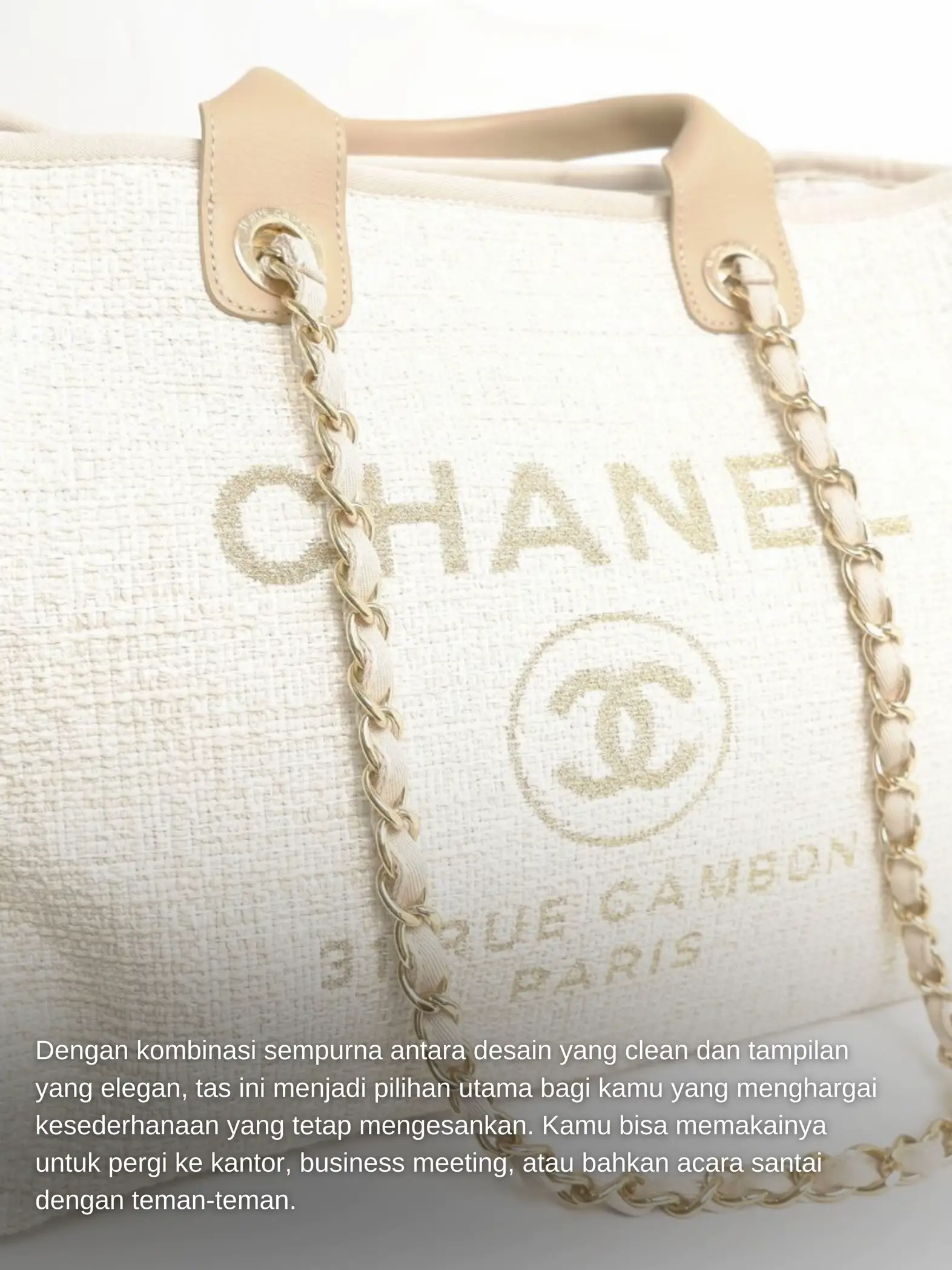 CHANEL DEAUVILLE TOTE  WHAT'S IN MY BAG & REVIEW 