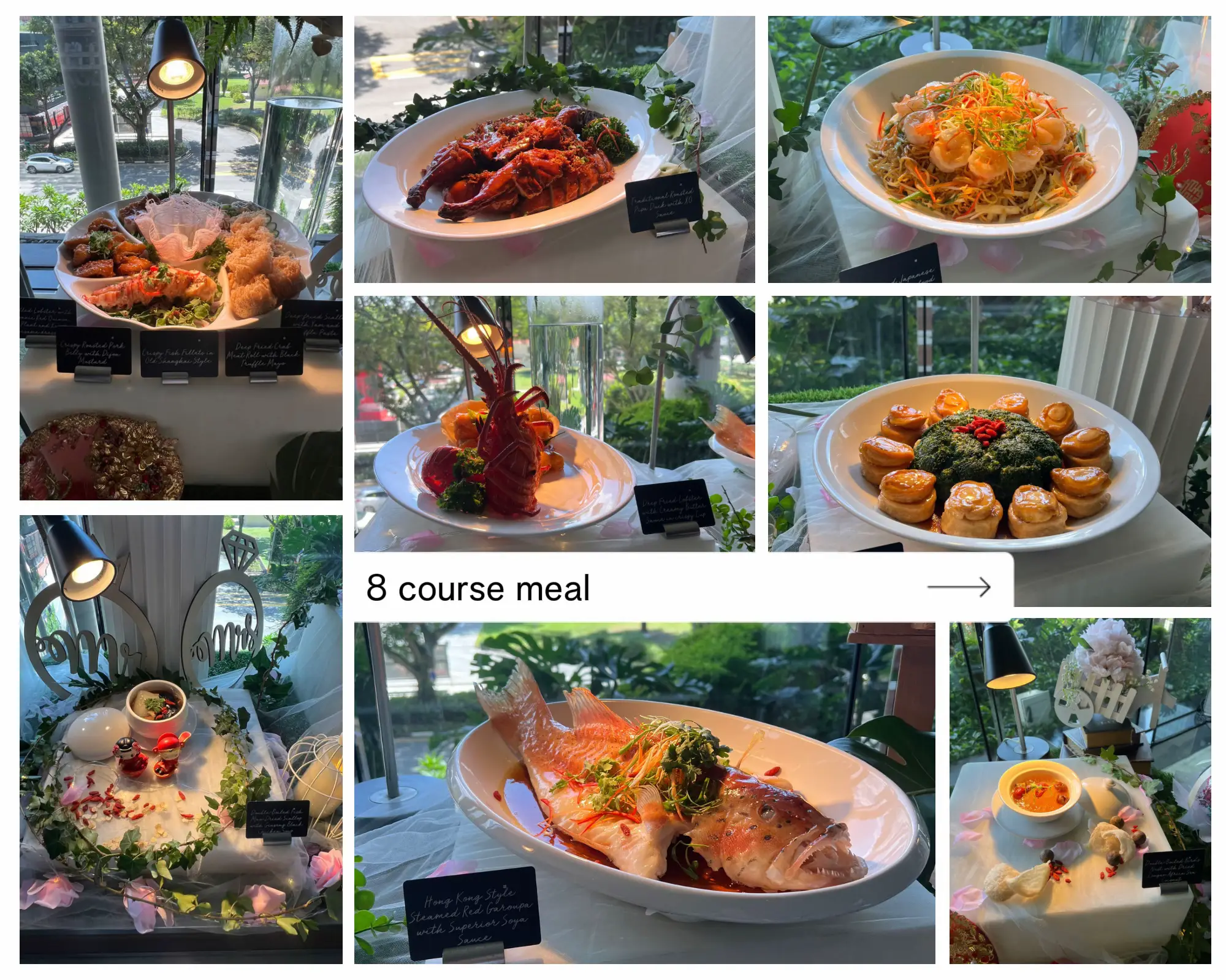 Simple 8 Course Food Wedding venue shopping 🤵🏻👰🏻♀️ | Gallery posted by sybubbletea | Lemon8