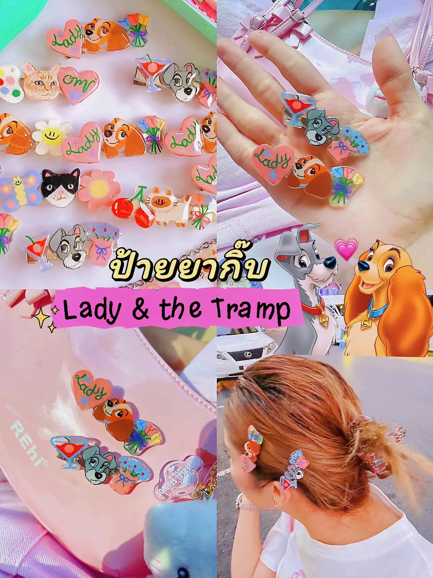 ป้ายยา💕 กิ๊บแฮนด์เมด Lady & the Tramp น่ารักเกิน! | แกลเลอรีที่โพสต์โดย ...