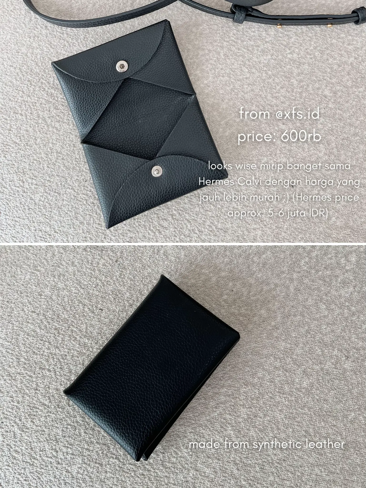 Leather craft ] Making Hermes Calvi cardholder